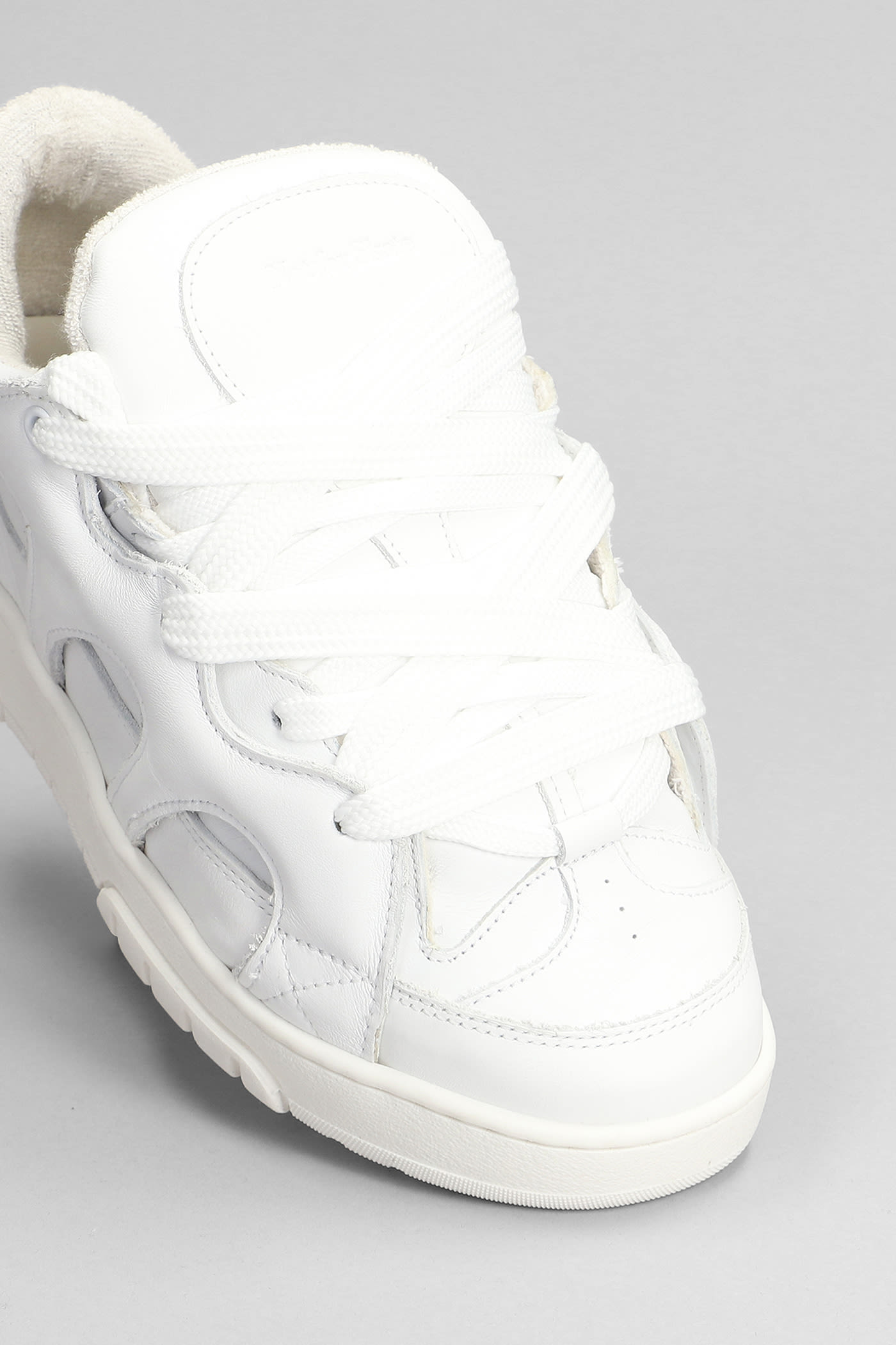 Shop Paura Santha 1 Sneakers In White Leather