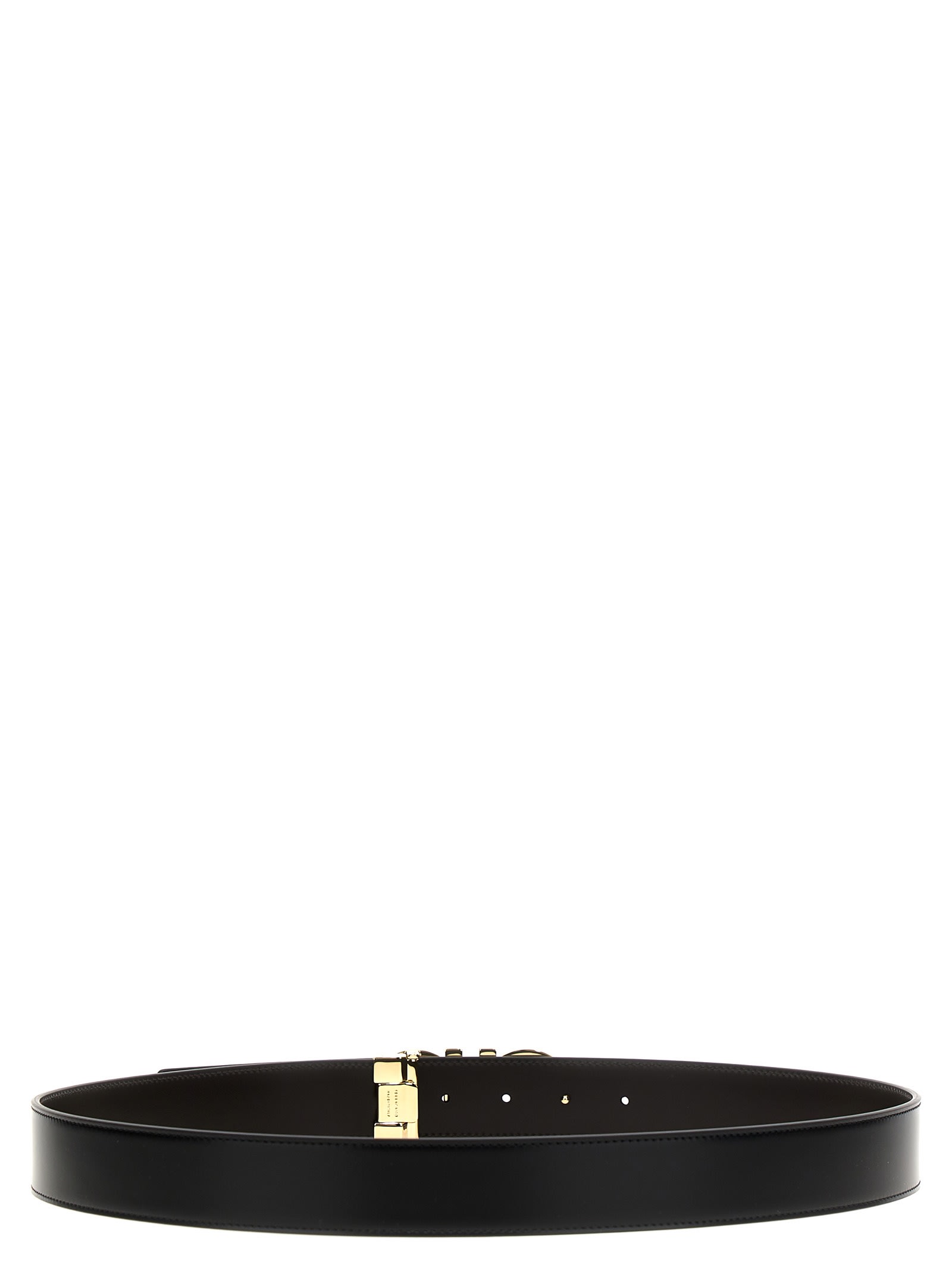 Ferragamo Gancini Reversible Belt In Black