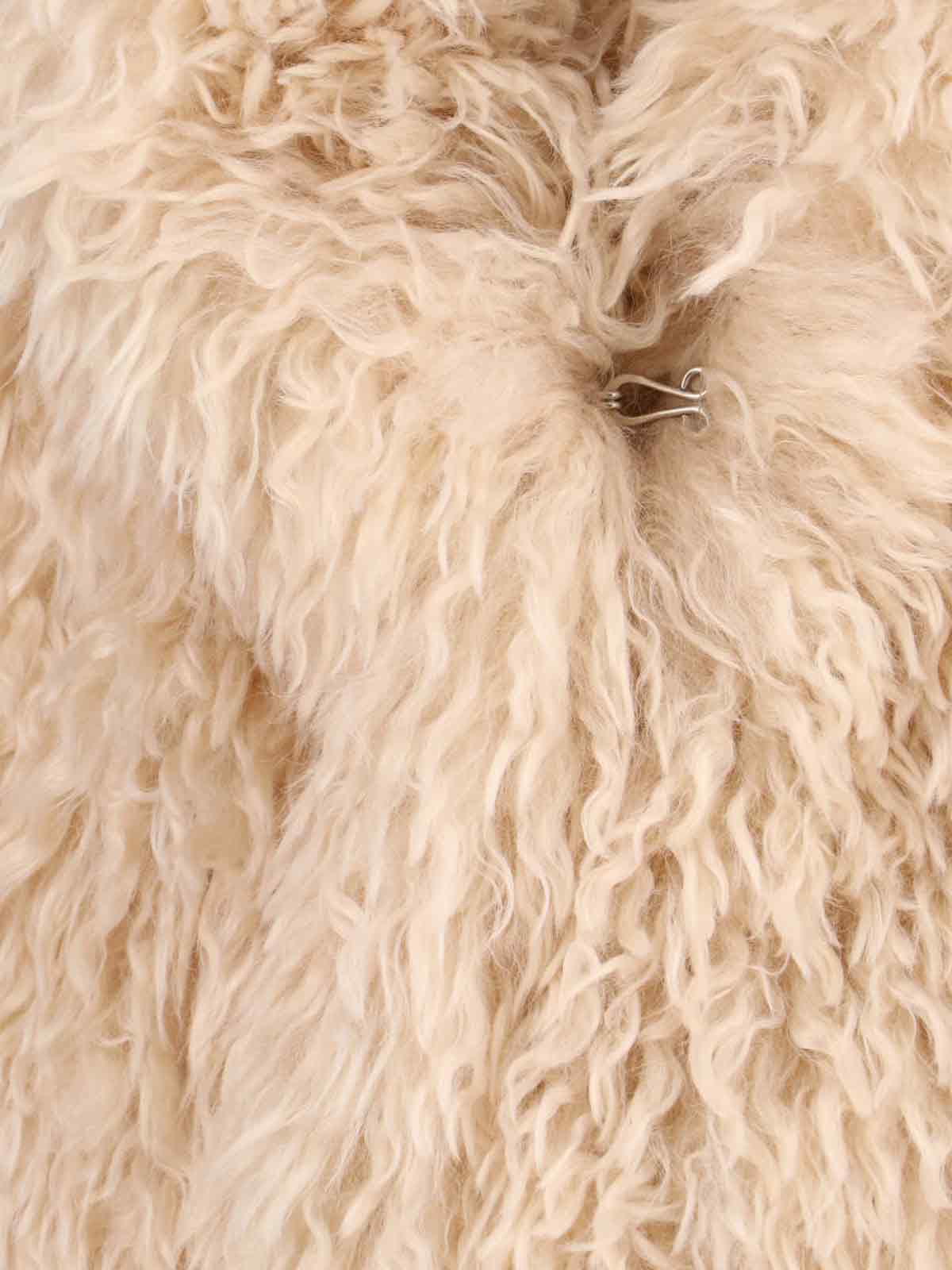Tagliatore Faux Fur Texture Jacket In Neutral