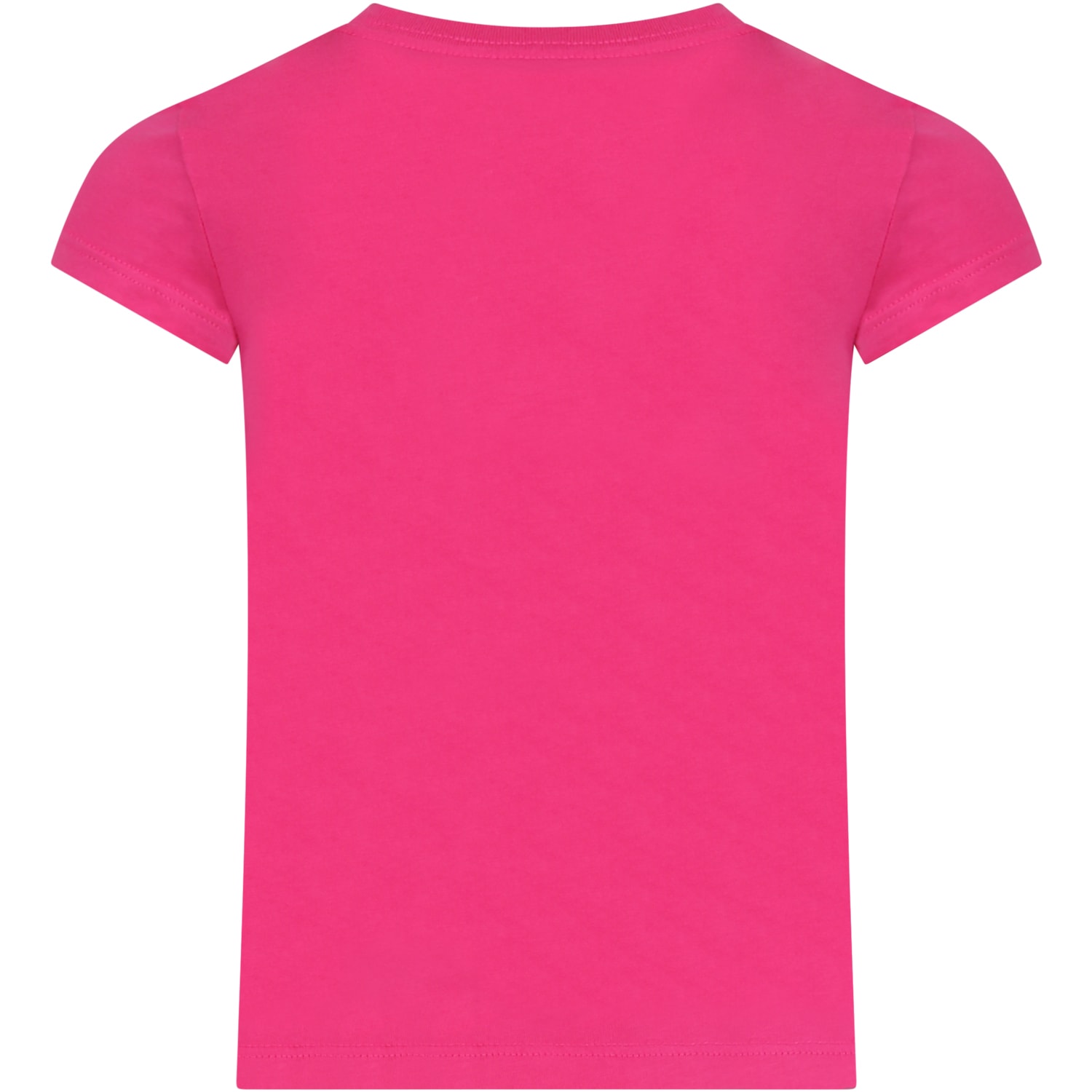 Shop Ralph Lauren Fuchsia T-shirt For Girl With Polo Bear