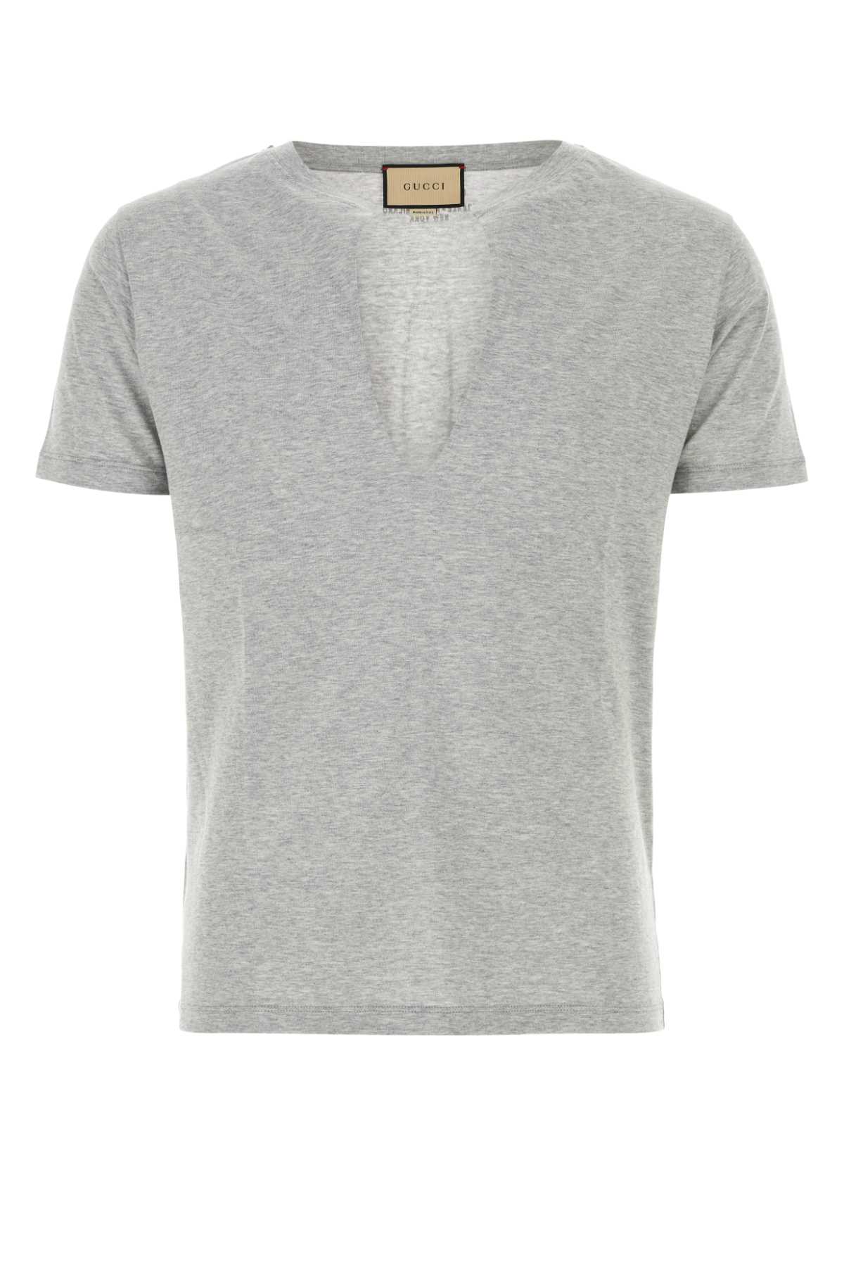 Gucci Melange Grey Cotton T-shirt