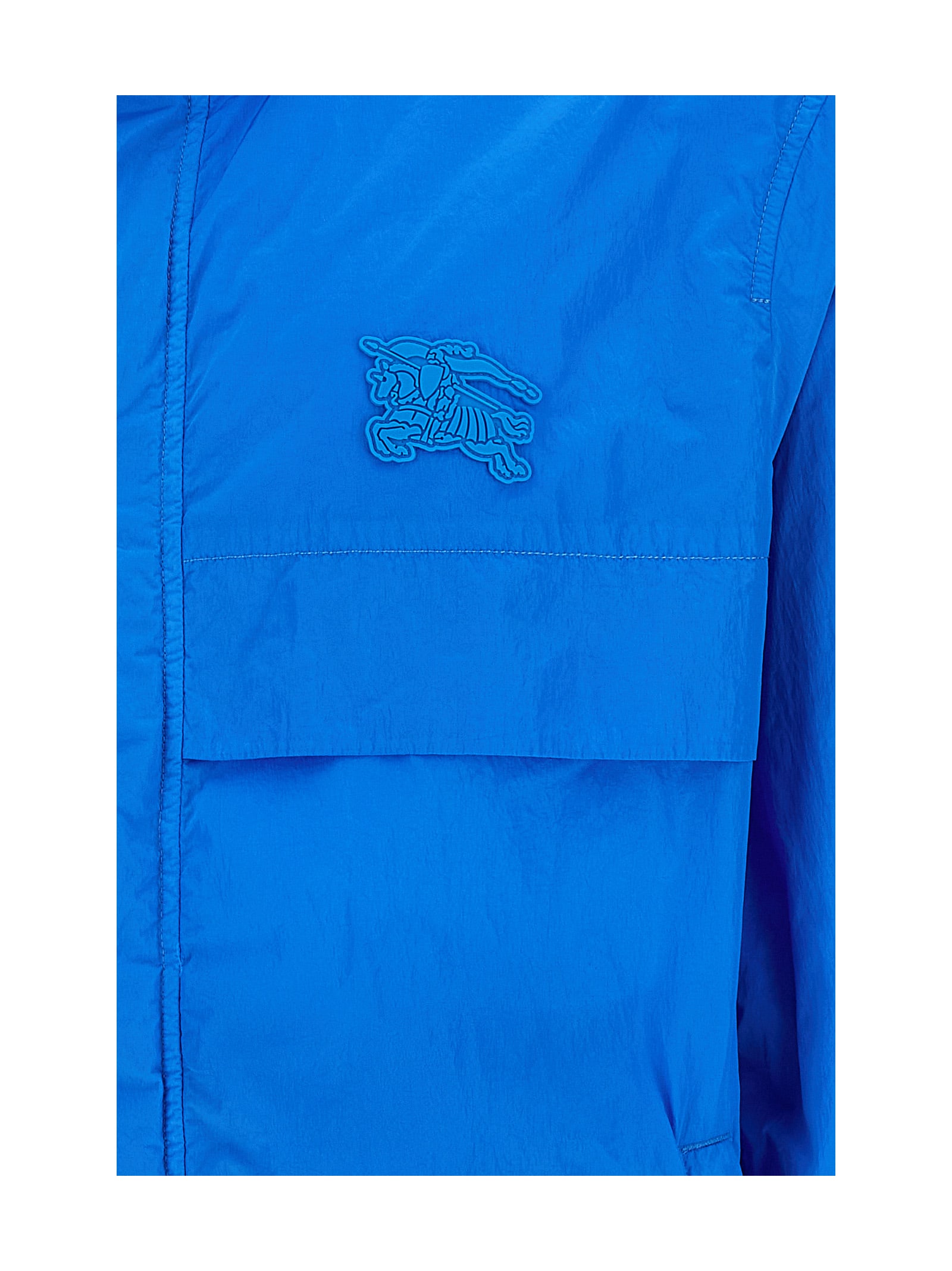 Shop Burberry Harrogate Jacket In Blue