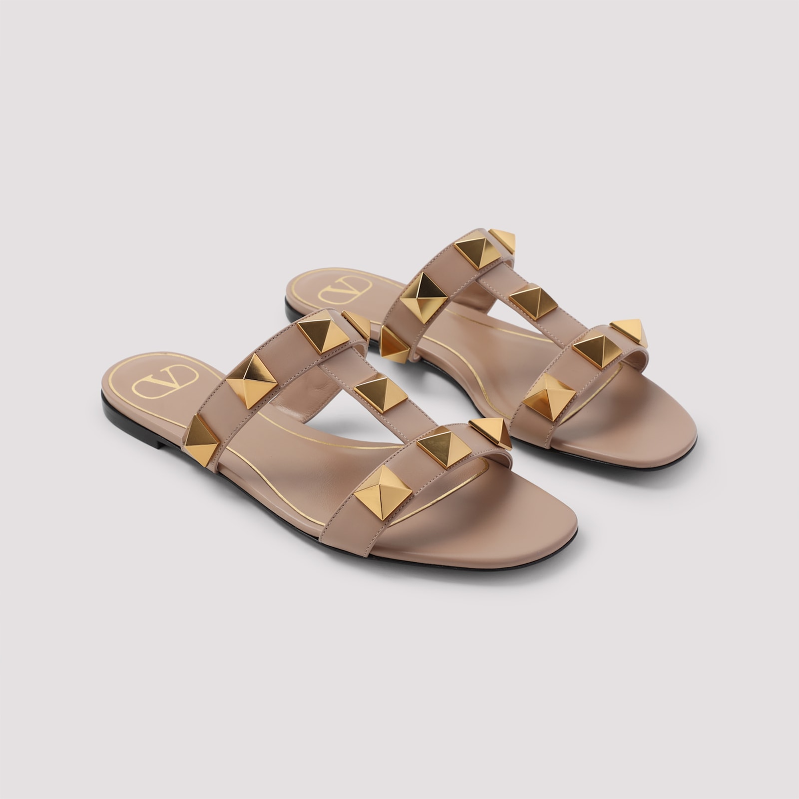 Shop Valentino Slide Sandal In Rose Cannelle