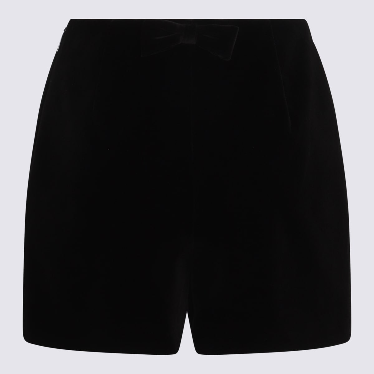 VALENTINO BLACK COTTON SHORTS