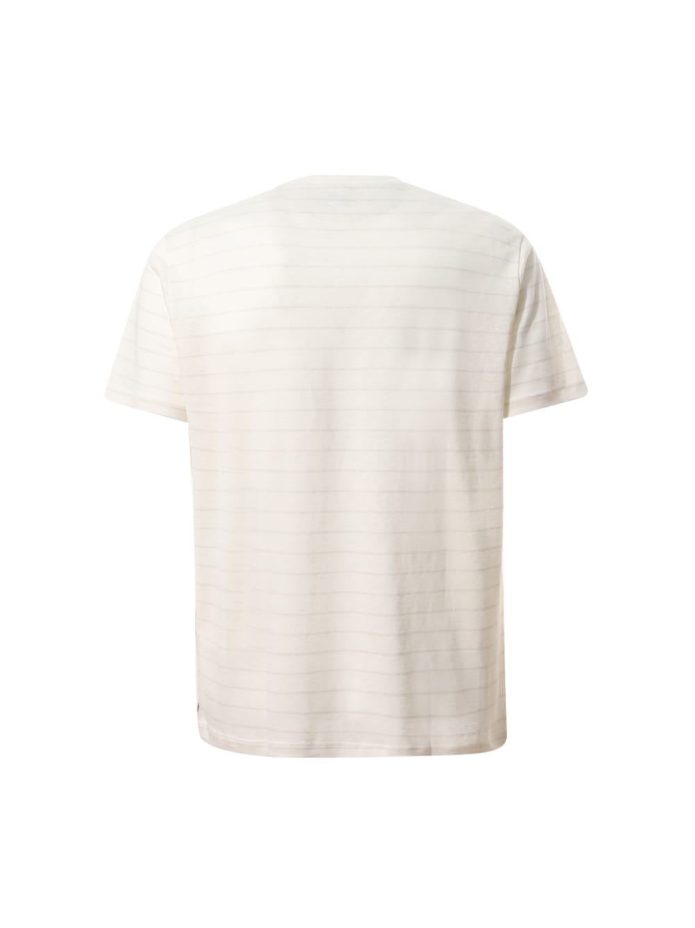 Shop Eleventy T-shirt Rigata  In White