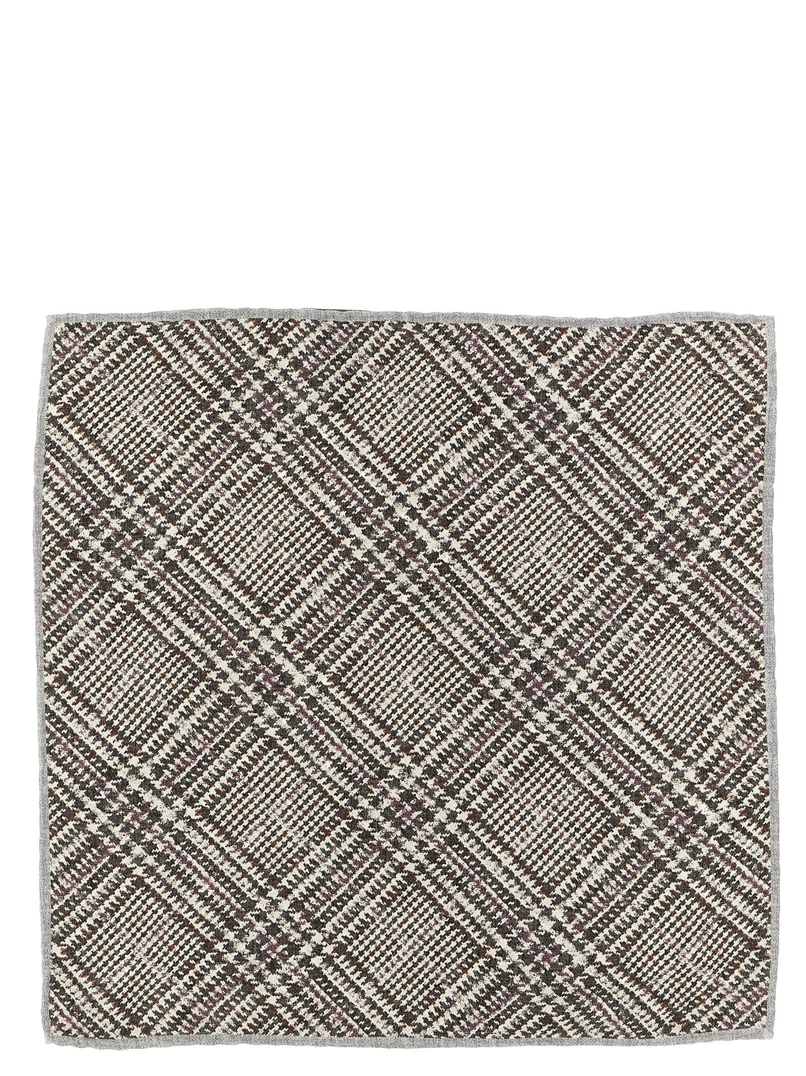 Brunello Cucinelli Prince Of Wales Pocket Clutch Bag In Multi