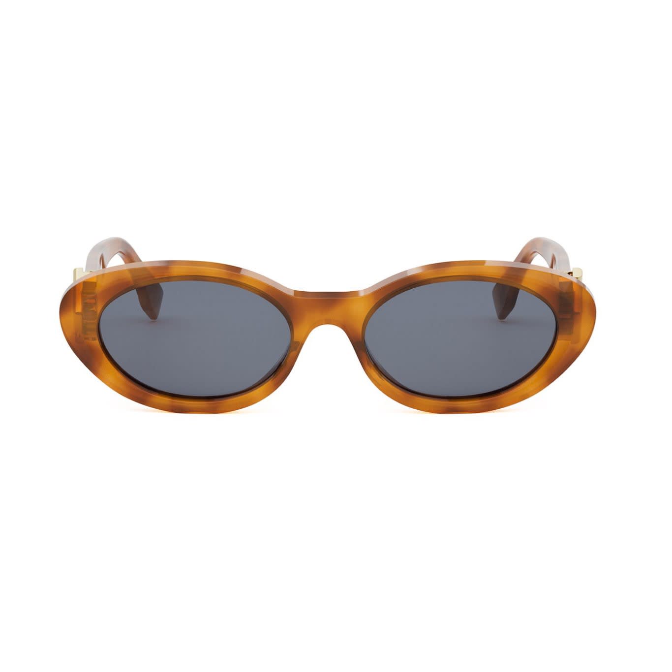 Shop Fendi Sunglasses In Havana/grigio