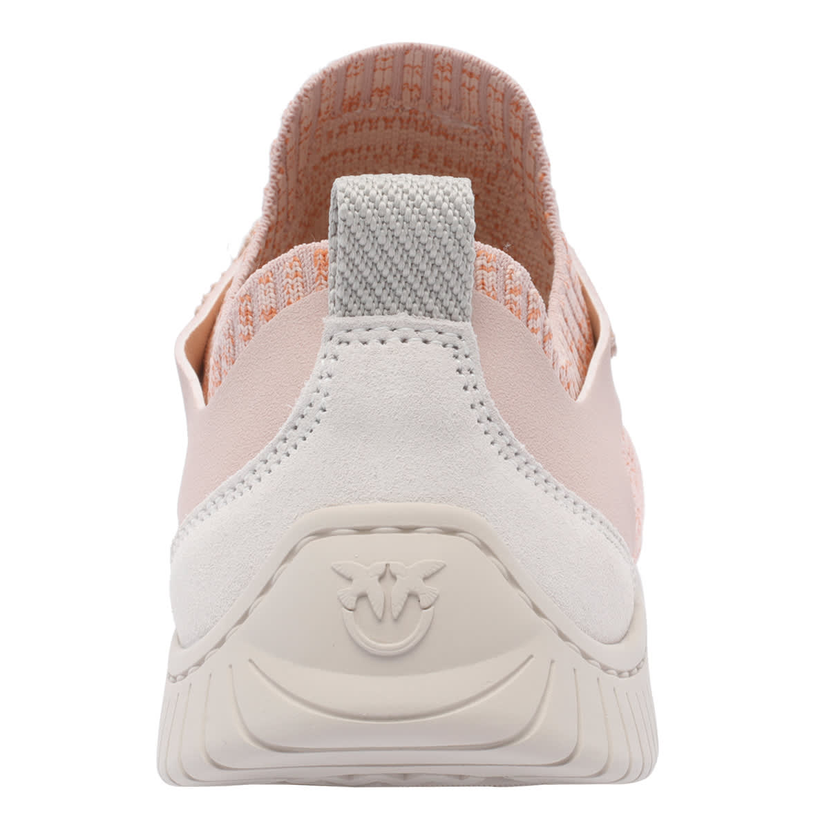 Pinko Elasticized Knit Low Top Sneakers In Pink