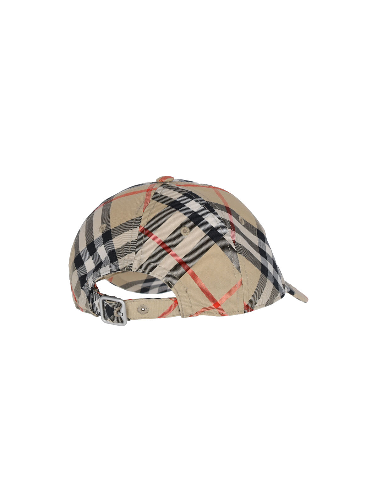 Burberry Embroidered Canvas Baseball Cap In Sand Ip Check
