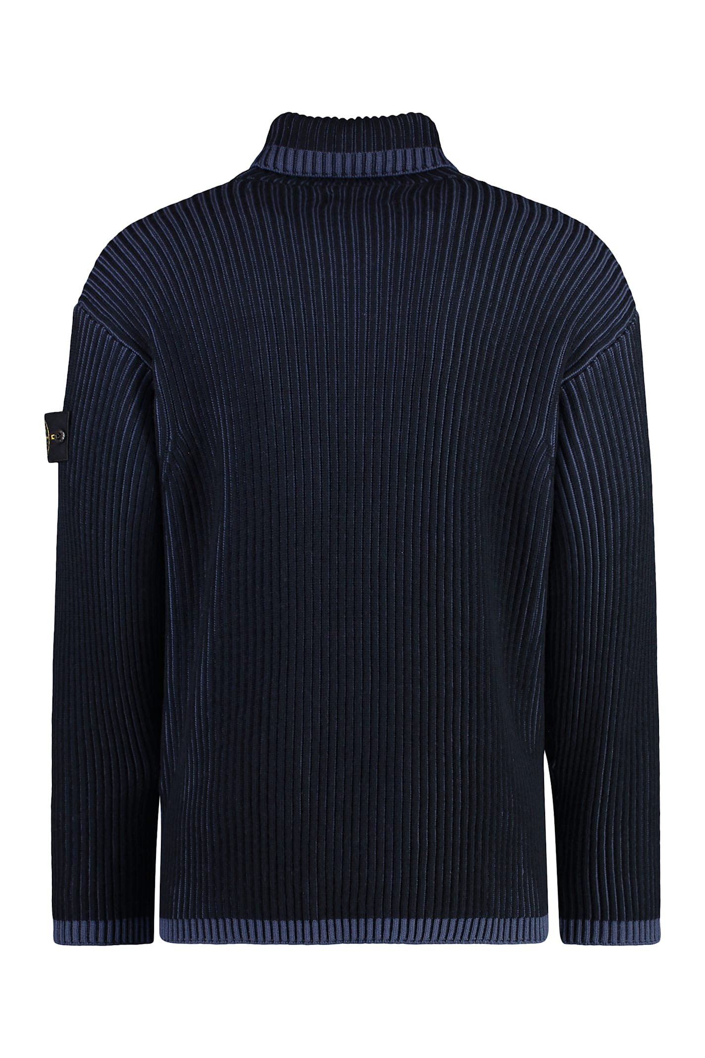 STONE ISLAND VIRGIN WOOL TURTLENECK SWEATER 