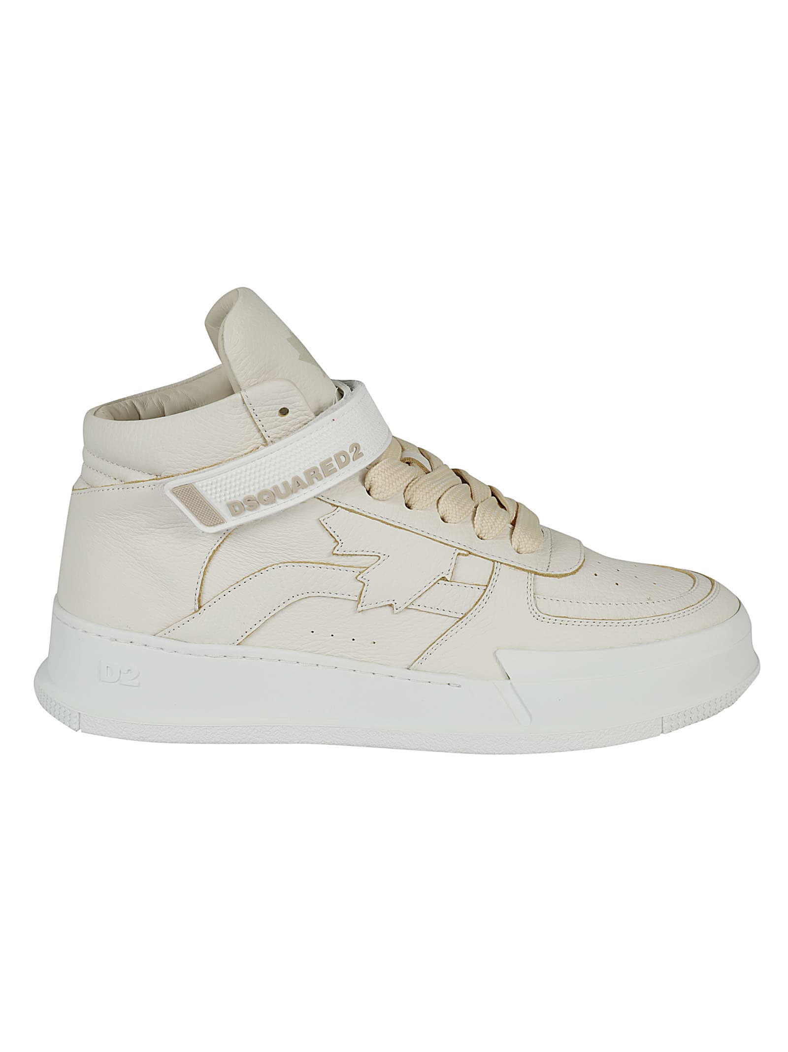 Dsquared2 Thumbled Leather Sneakers