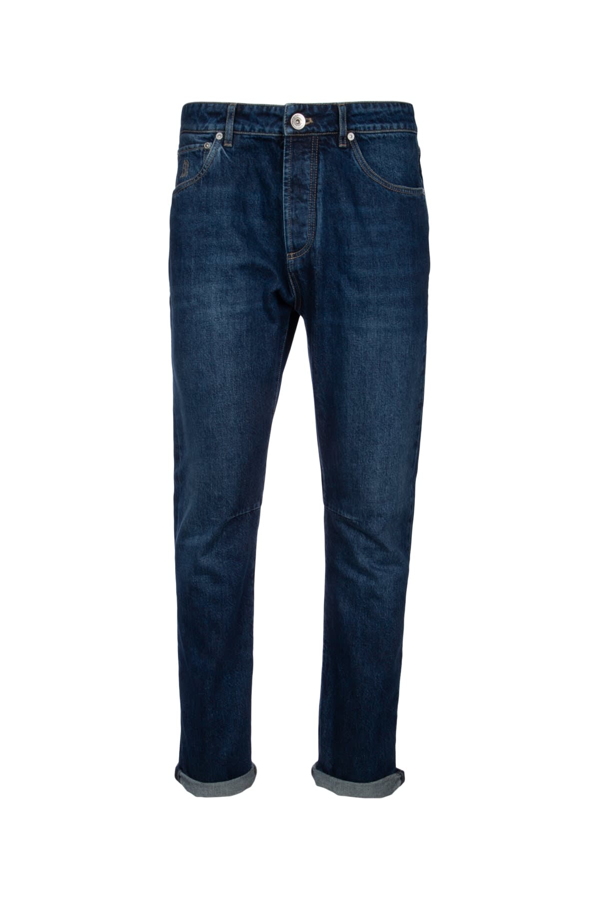 Shop Brunello Cucinelli Denim Pants In Blue