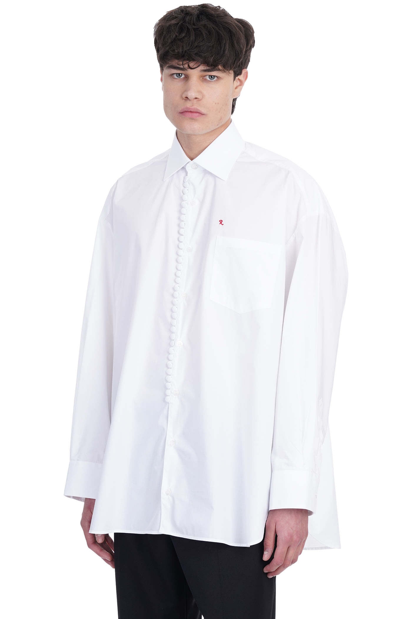 Raf Simons Shirt In White Cotton