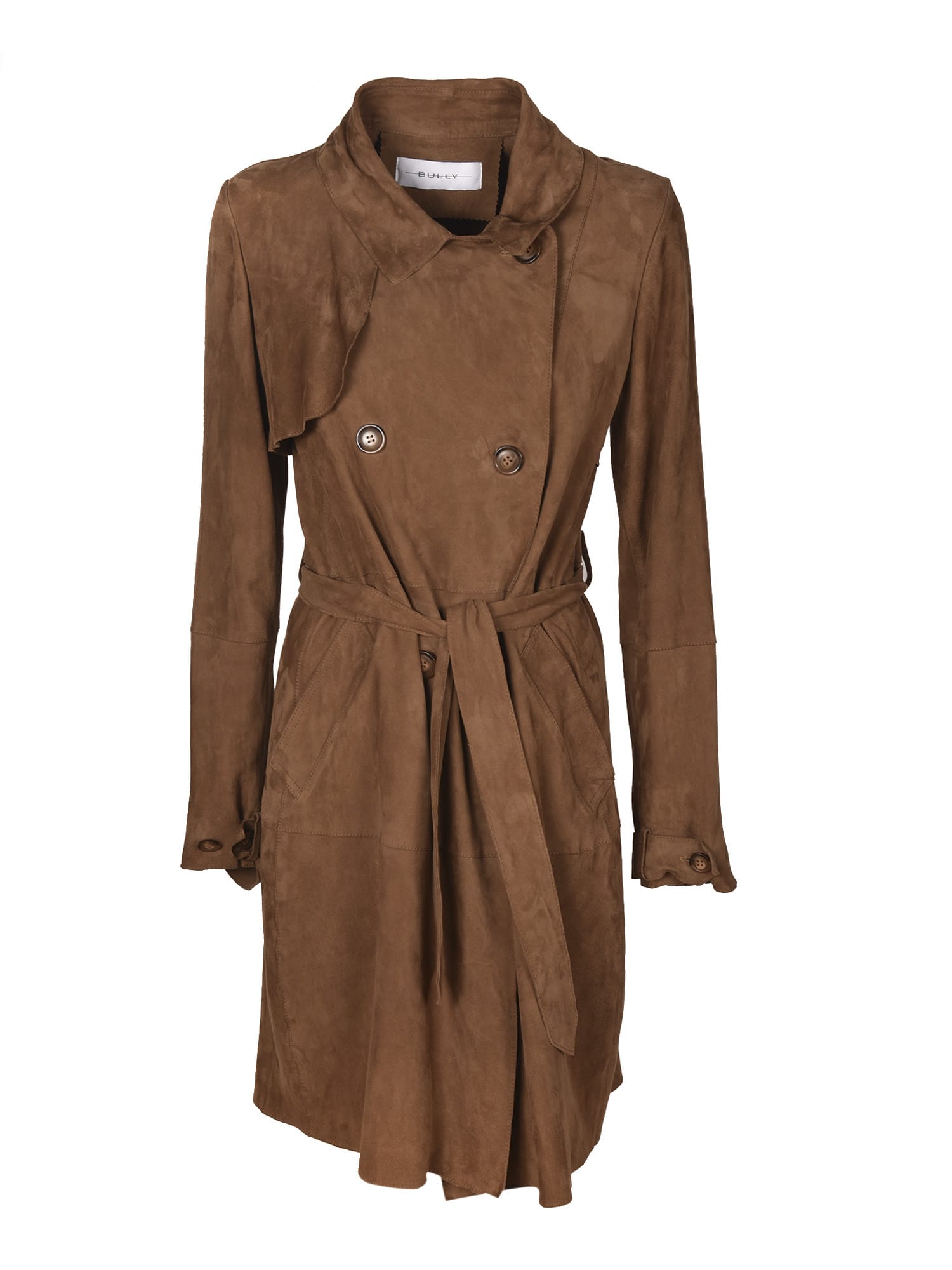 Bully Vintage Effect Tie-waist Trench