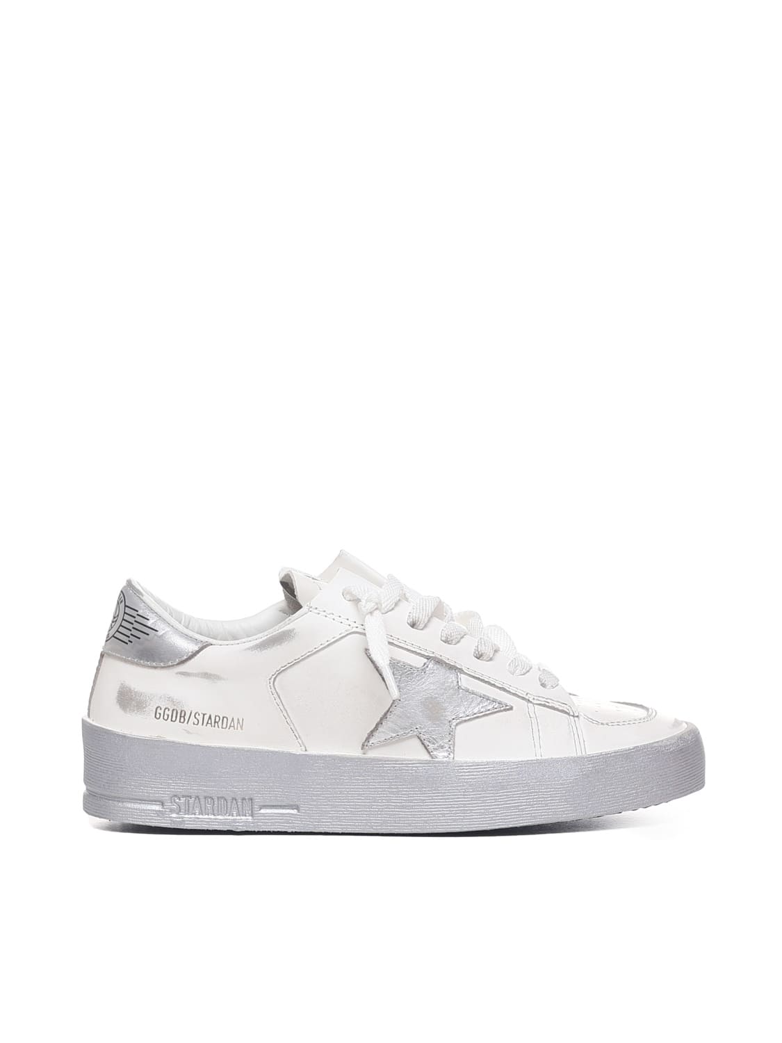 Shop Golden Goose Stardan Sneakers In White