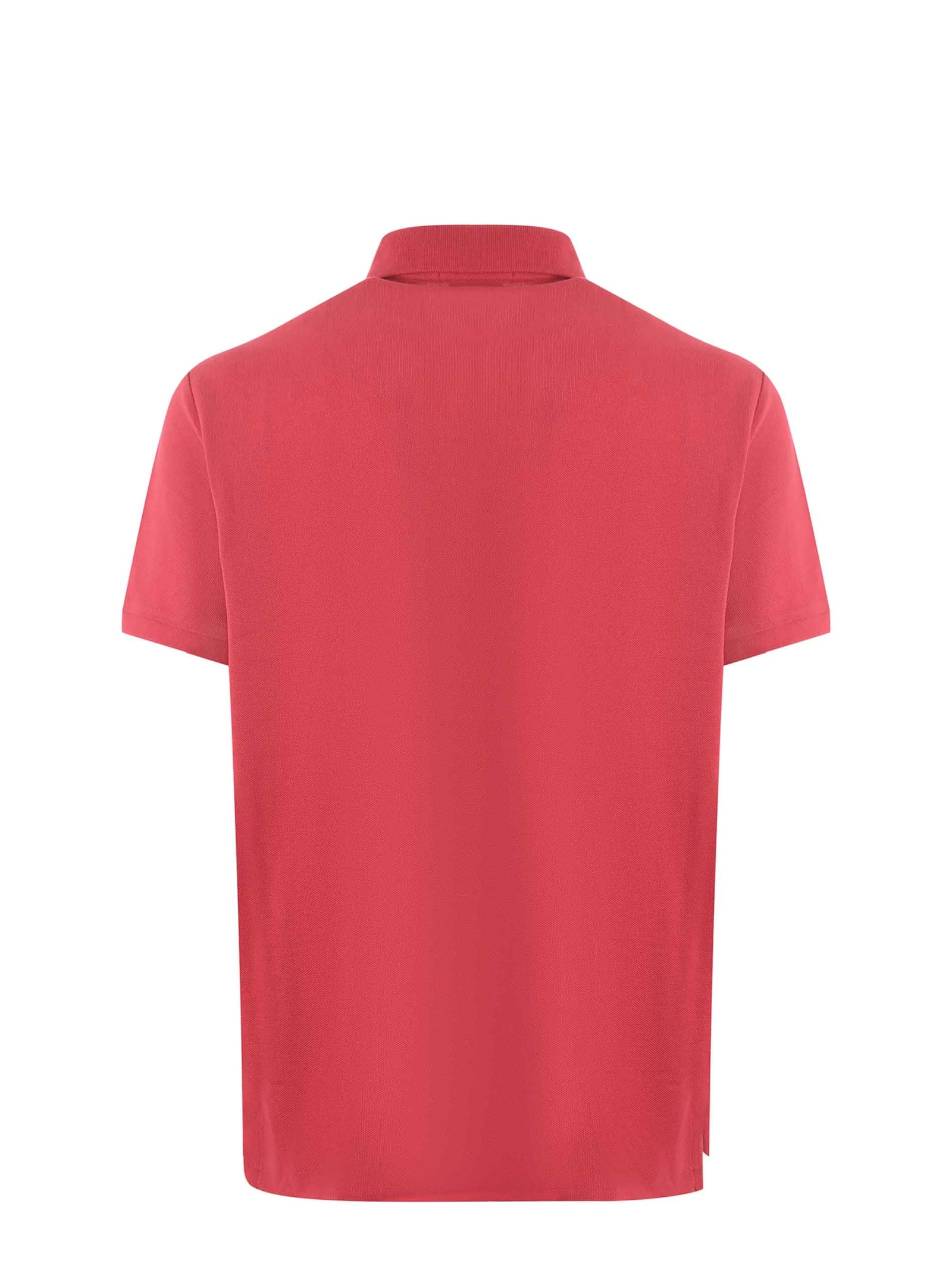Shop Polo Ralph Lauren Polo Shirt In Rosso Corallo