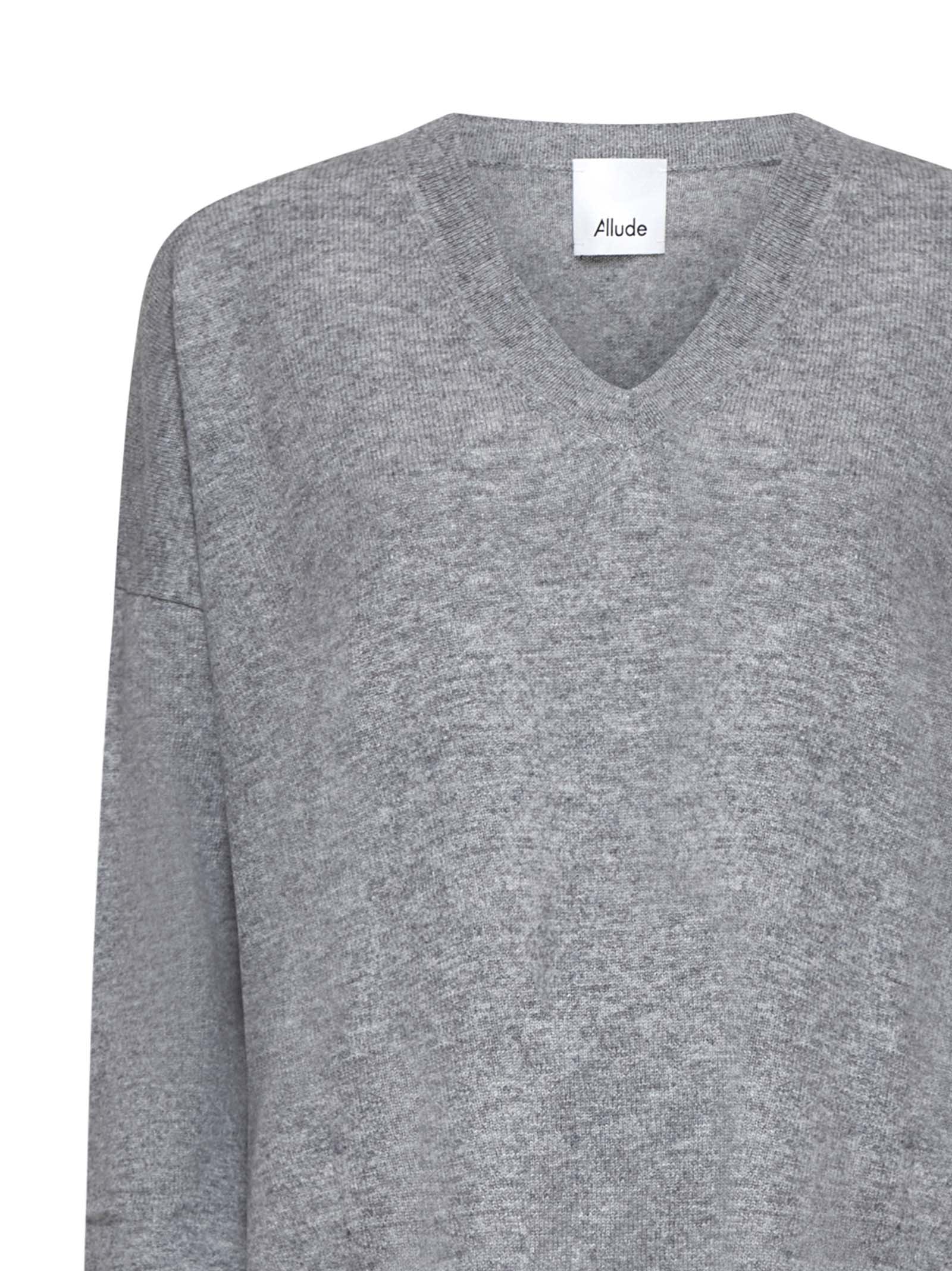 Shop Allude Sweater In Grey