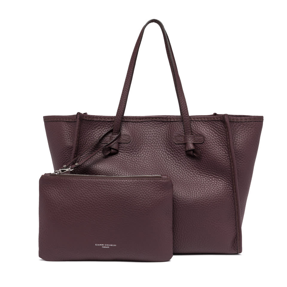 Shop Gianni Chiarini Marcella Bag In Plum