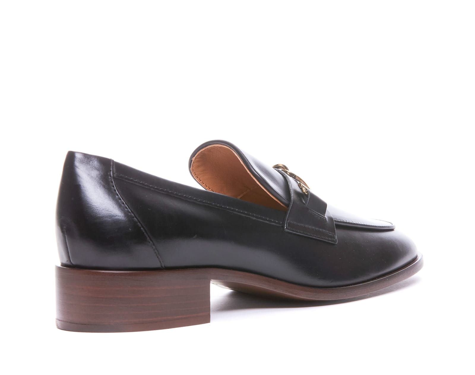 Shop Tod's Leather Loafers In Black