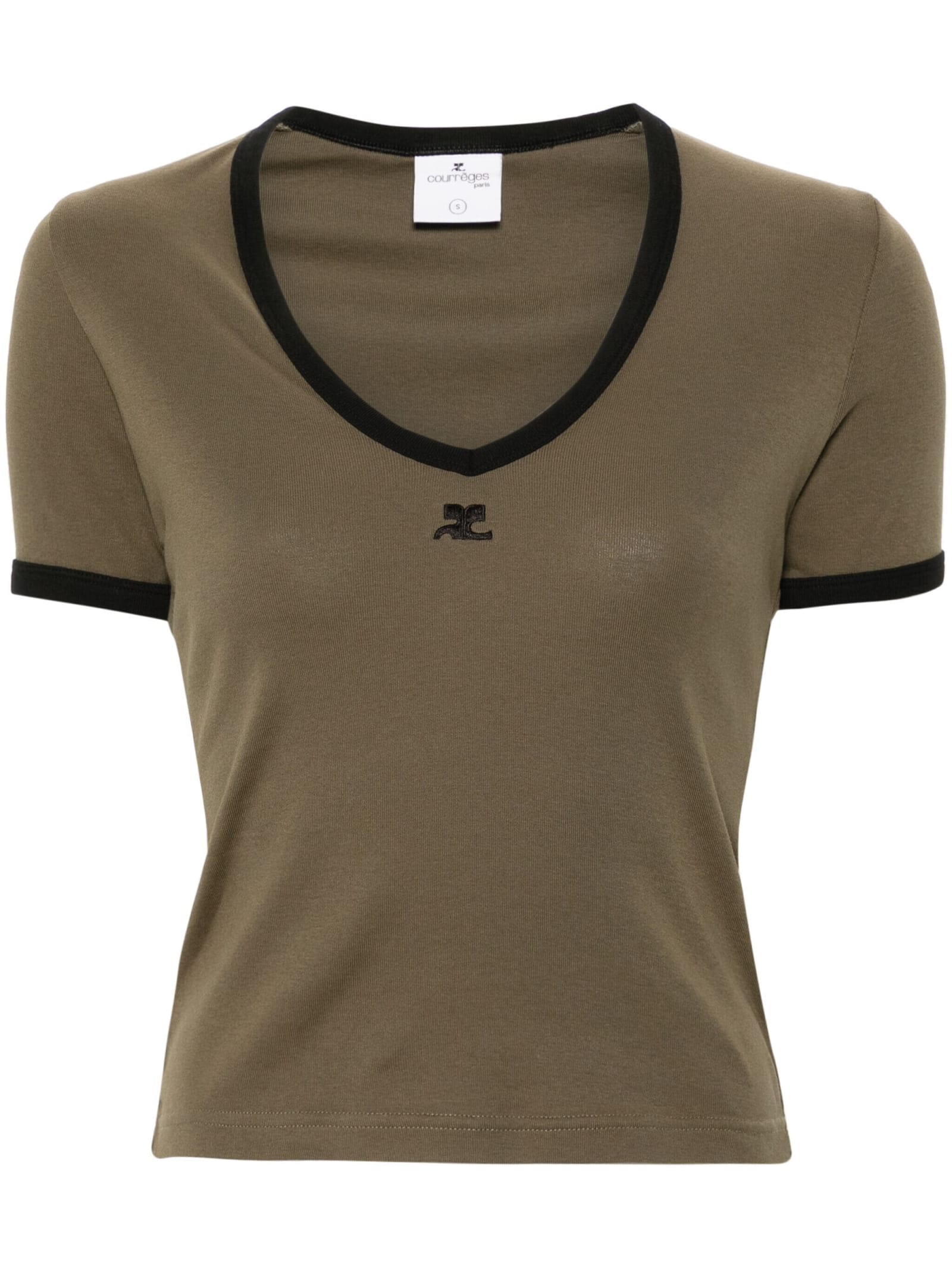 Courrèges T Shirt Mm In Brown