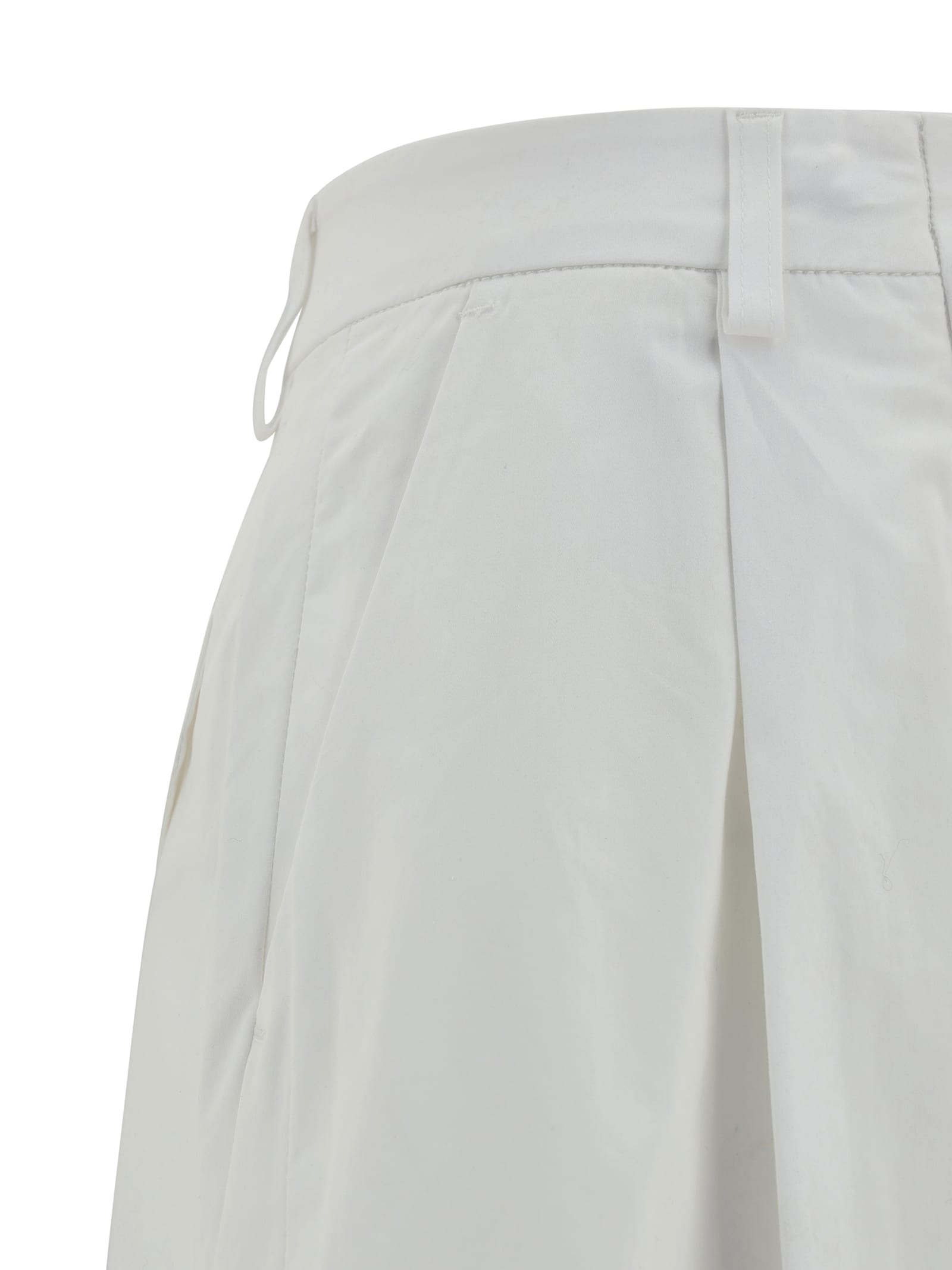 The Latest Cotton Wide Leg Pants In White