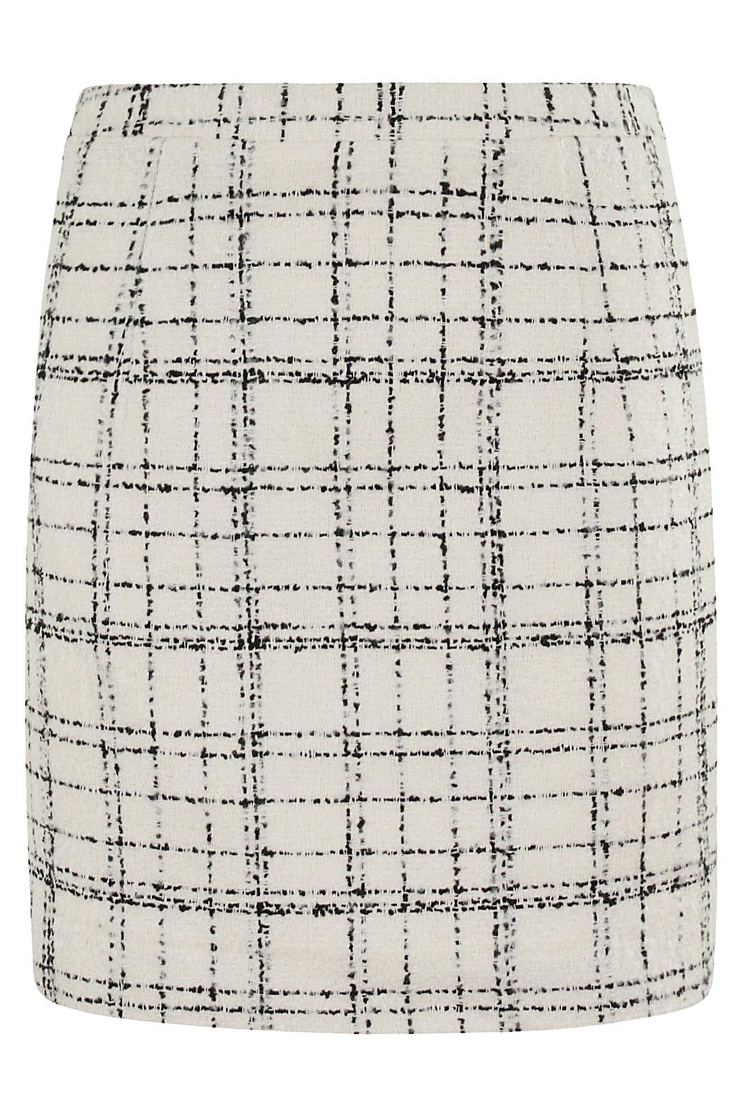 Shop Iro Zuriel Tweed Mini Skirt In Beige