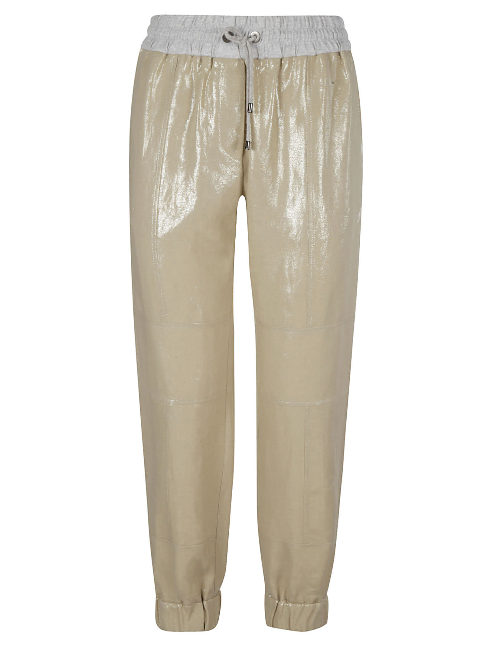 BRUNELLO CUCINELLI DRAWSTRING WAIST CROPPED TROUSERS,MH173EX299 .C299