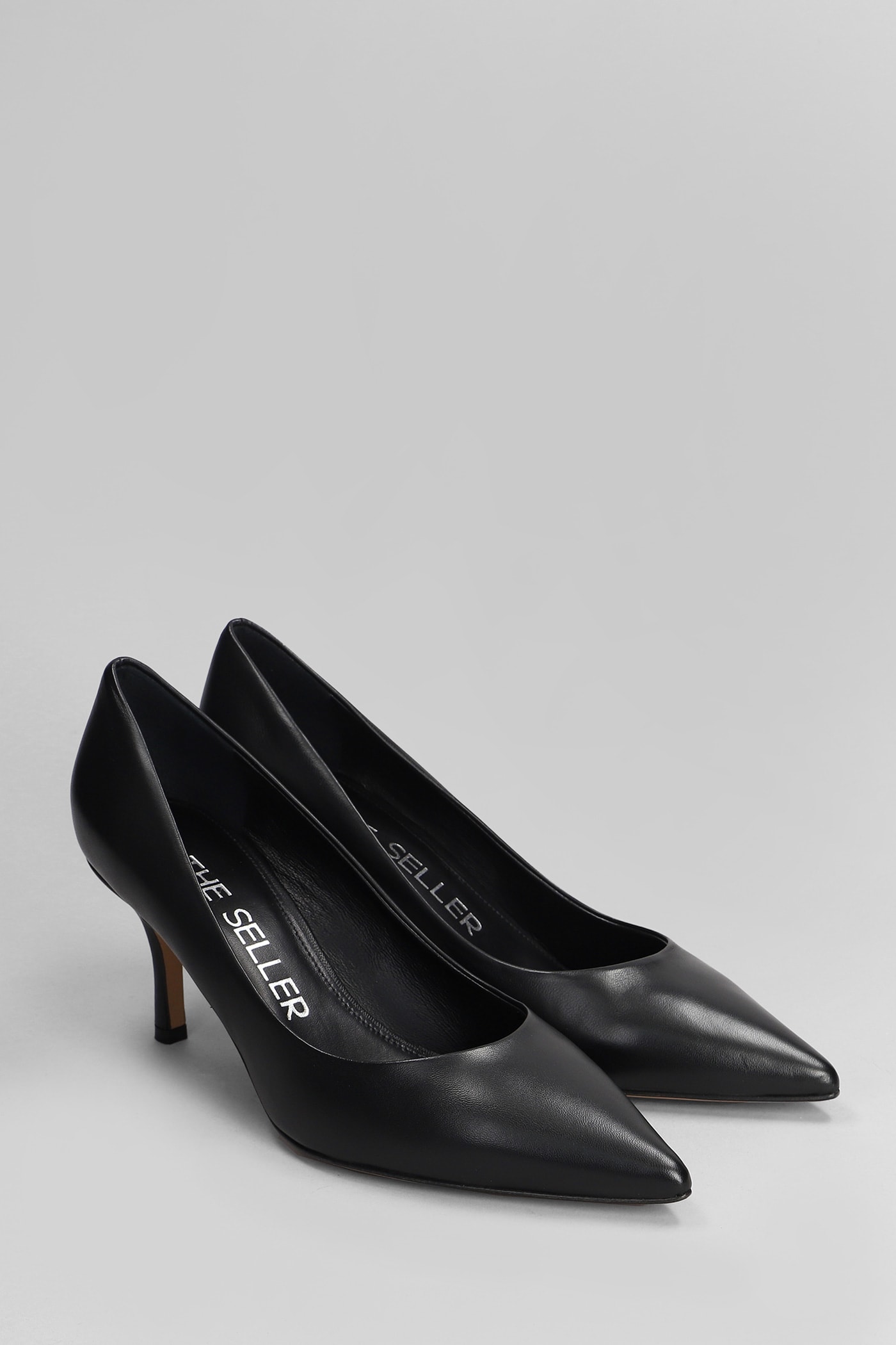 Shop The Seller Pumps In Black Leather