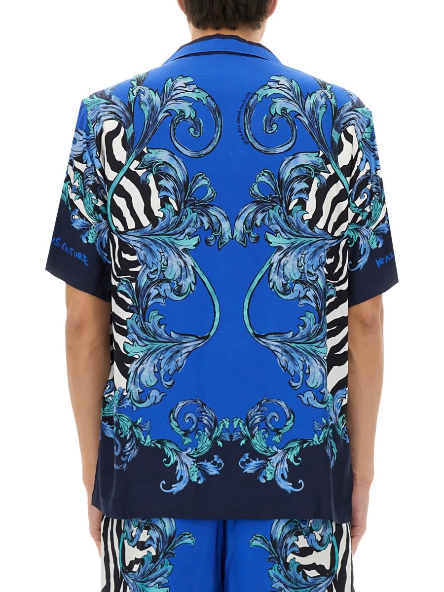 Shop Versace Jeans Couture Shirt In Blue