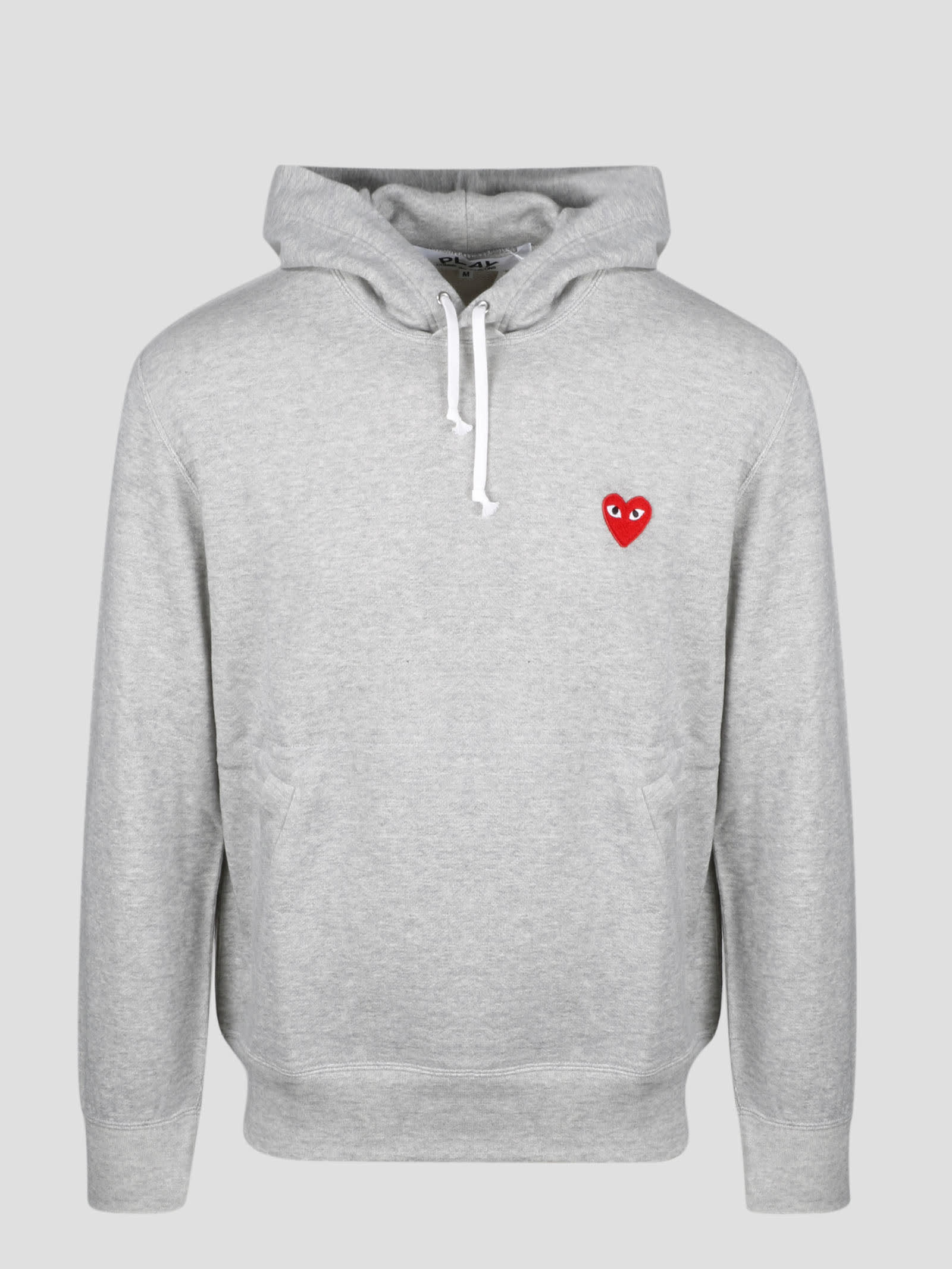 COMME DES GARÇONS PLAY HEART EYES PATCH HOODIE