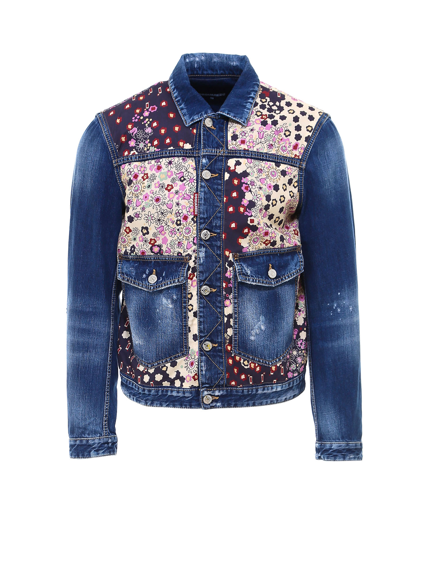 multicolor jean jacket