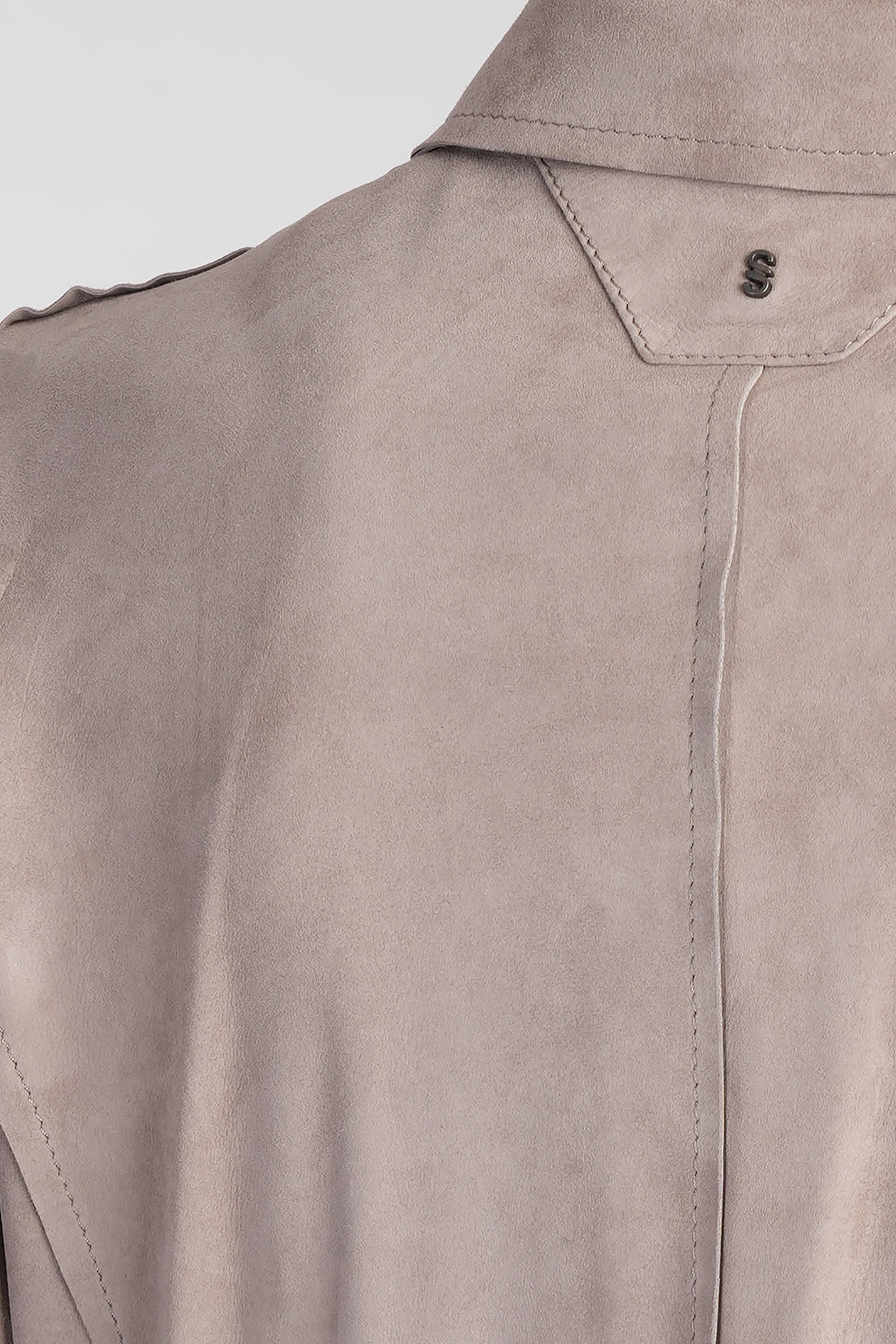 Salvatore Santoro Leather Jacket In Taupe Leather In Taupe
