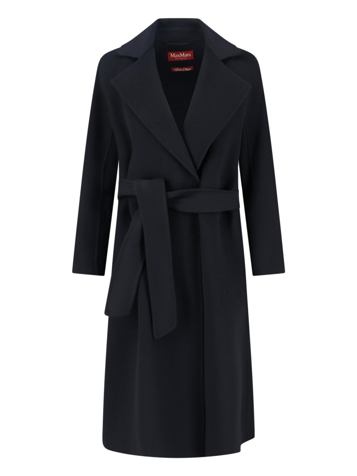 Max Mara Cles Coat In Black