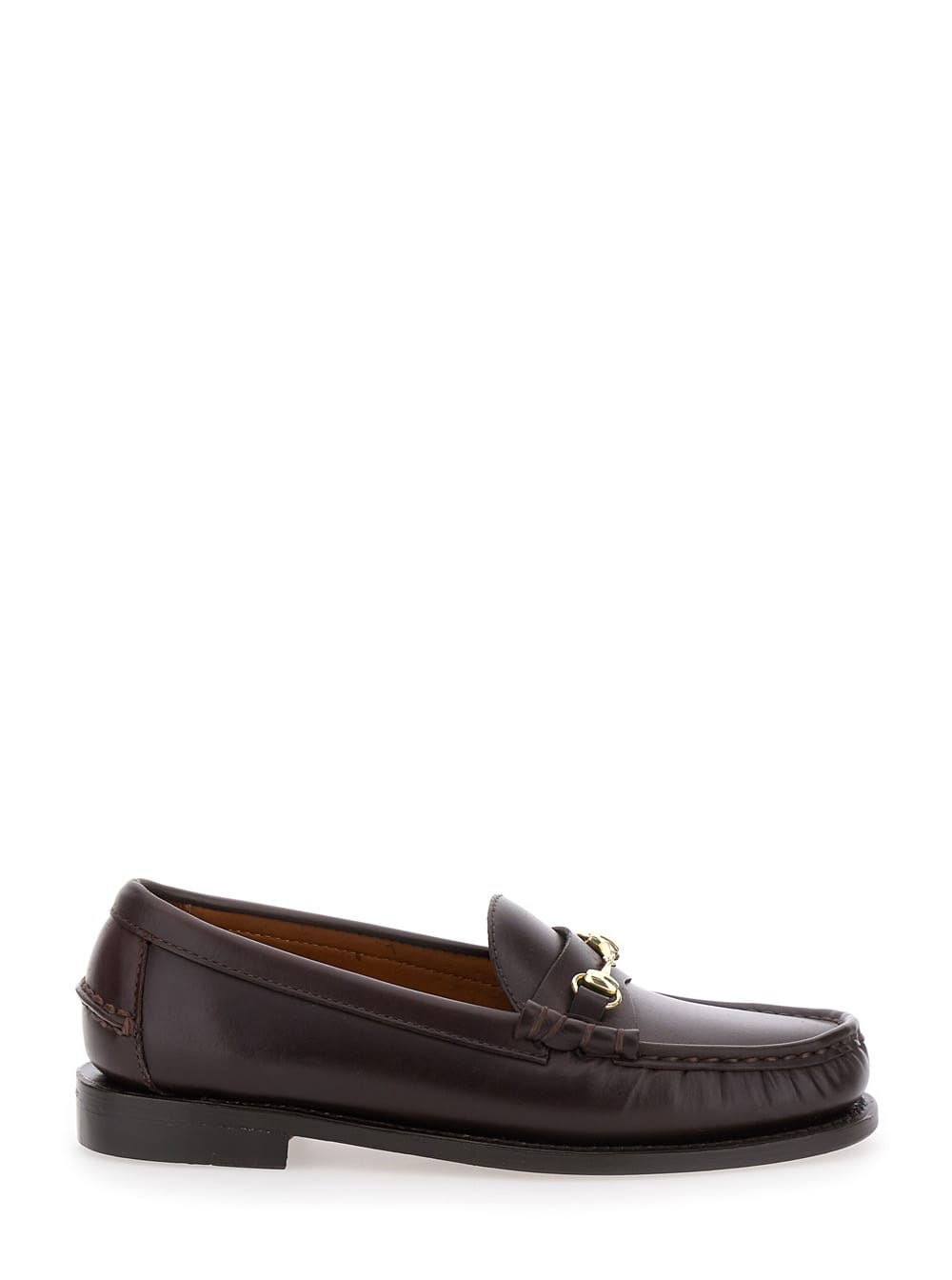 Sebago Joe Modena Bordeaux Pull-on Loafers With Horsebit Detail In Leather Woman In Burgundy