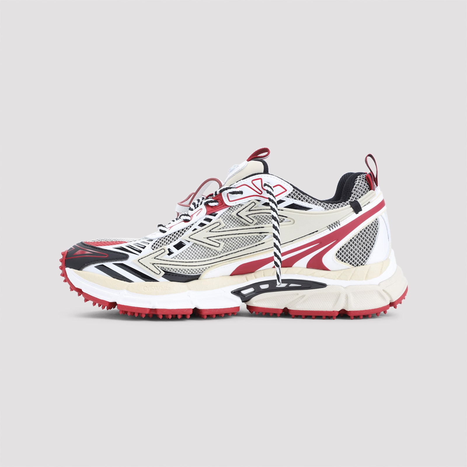 Off-white Ow Be Right Back Sand Polyurethane Sneakers In Neutral