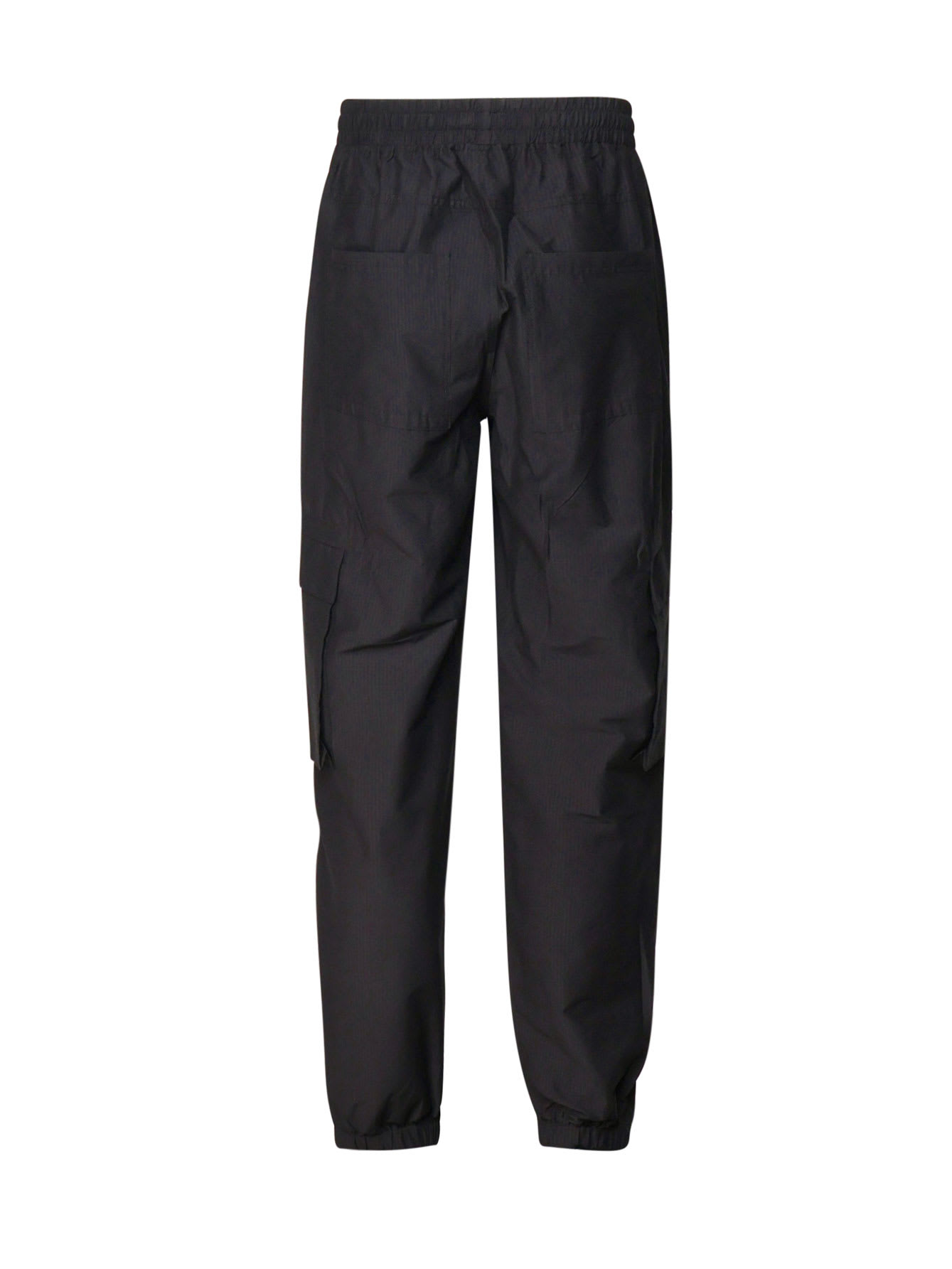 Shop Represent Cargo Pants In Belnded Cotton In Jet Black