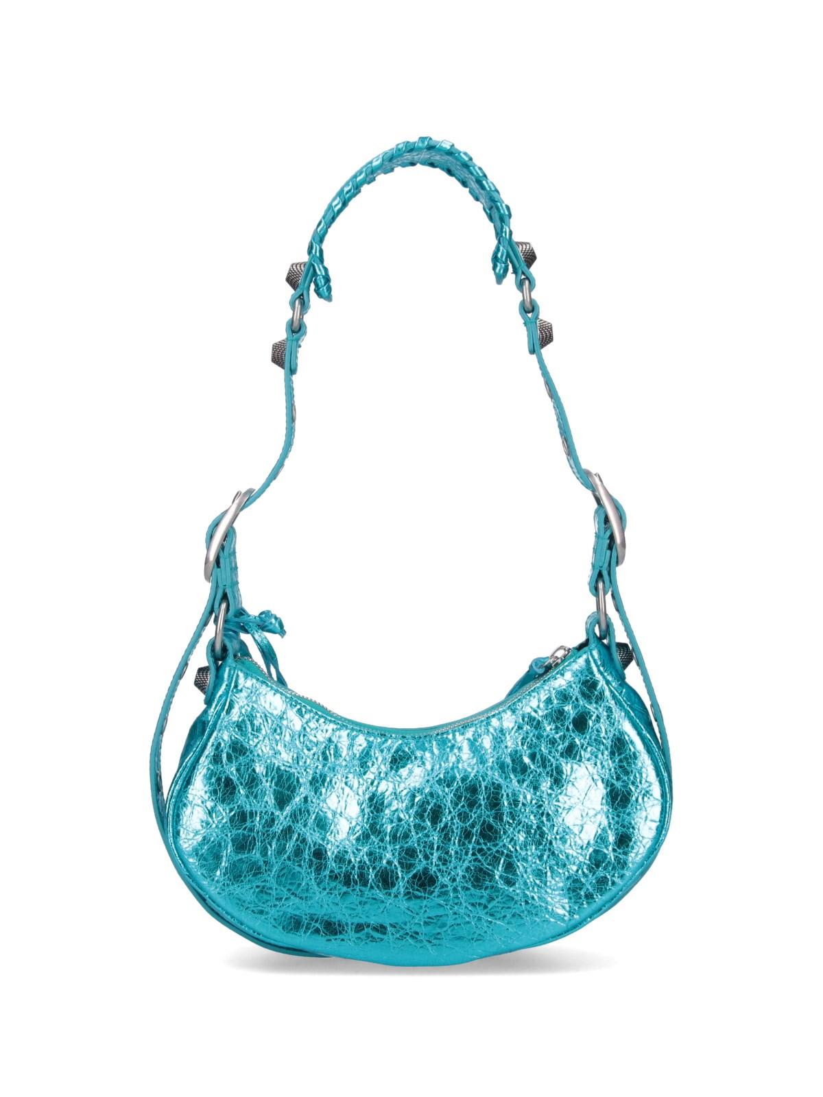 Shop Balenciaga Le Cagole Xs Shoulder Bag In Blue