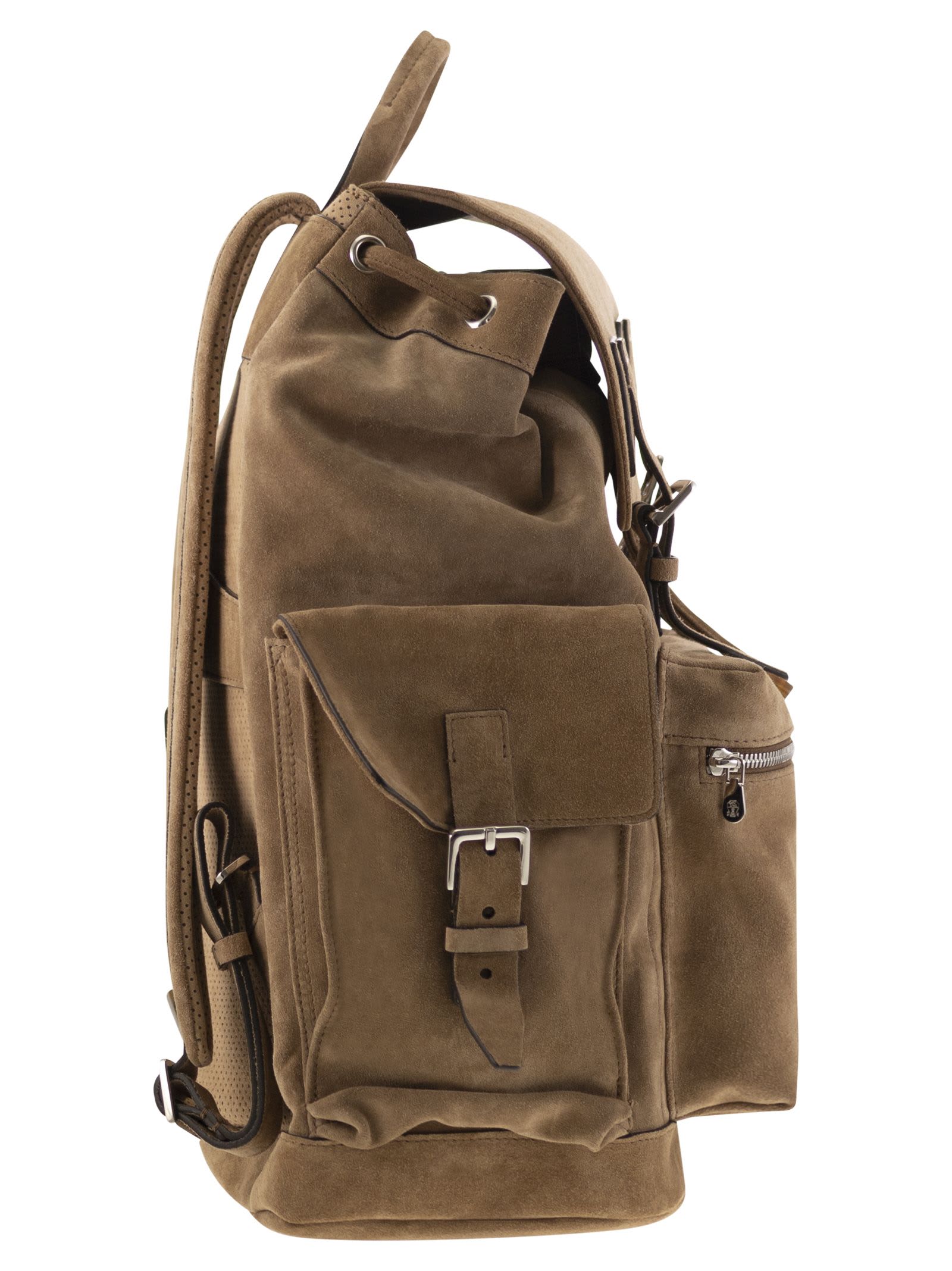 BRUNELLO CUCINELLI SUEDE CITY BACKPACK 