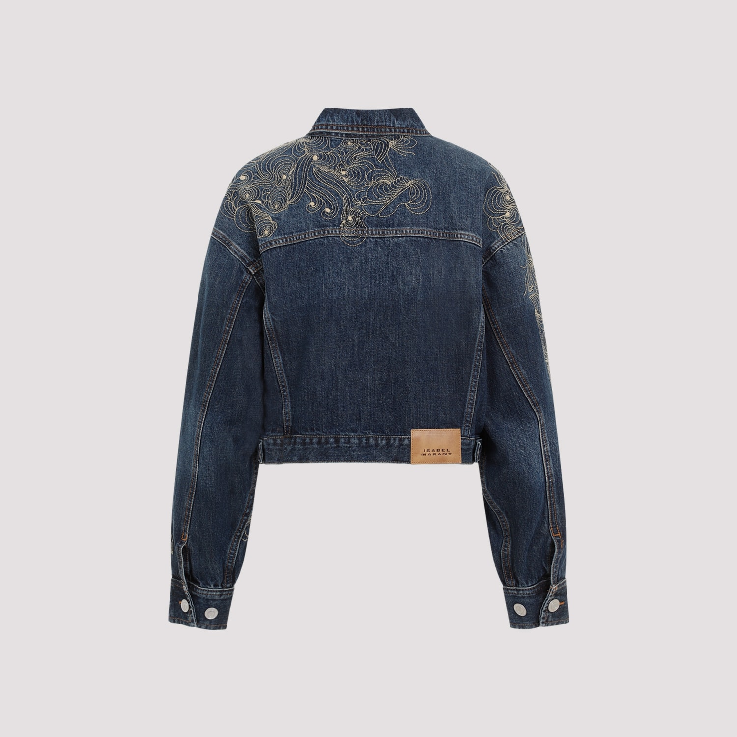 Shop Isabel Marant Isleya Denim Jacket In Bu Blue