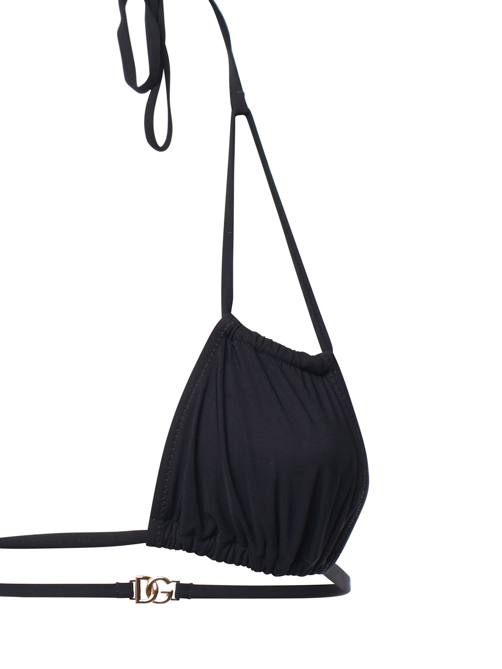 Dolce & Gabbana Jersey Bikini Set In Black