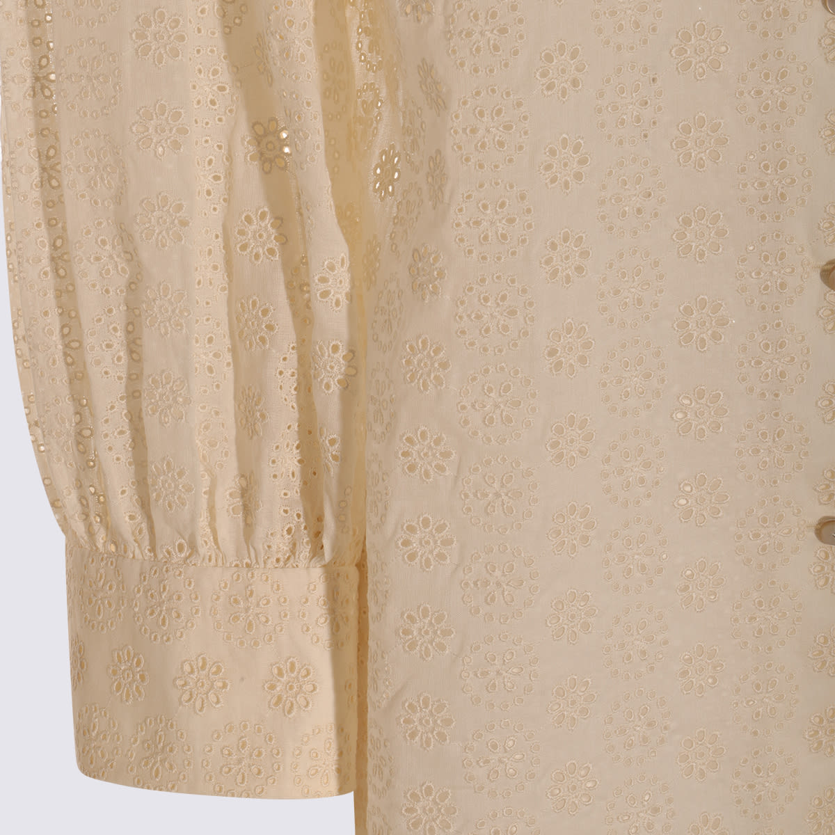 Valentino White Cotton Shirt In White