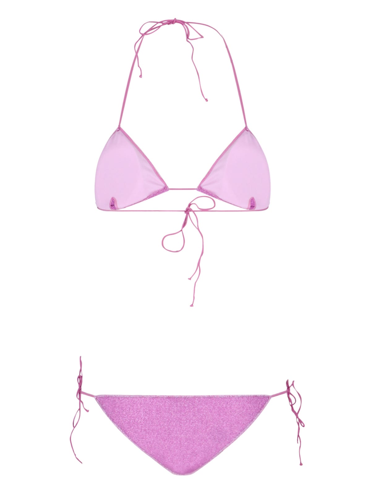 Shop Oseree Lumiere Ring Bikini Set In Purple