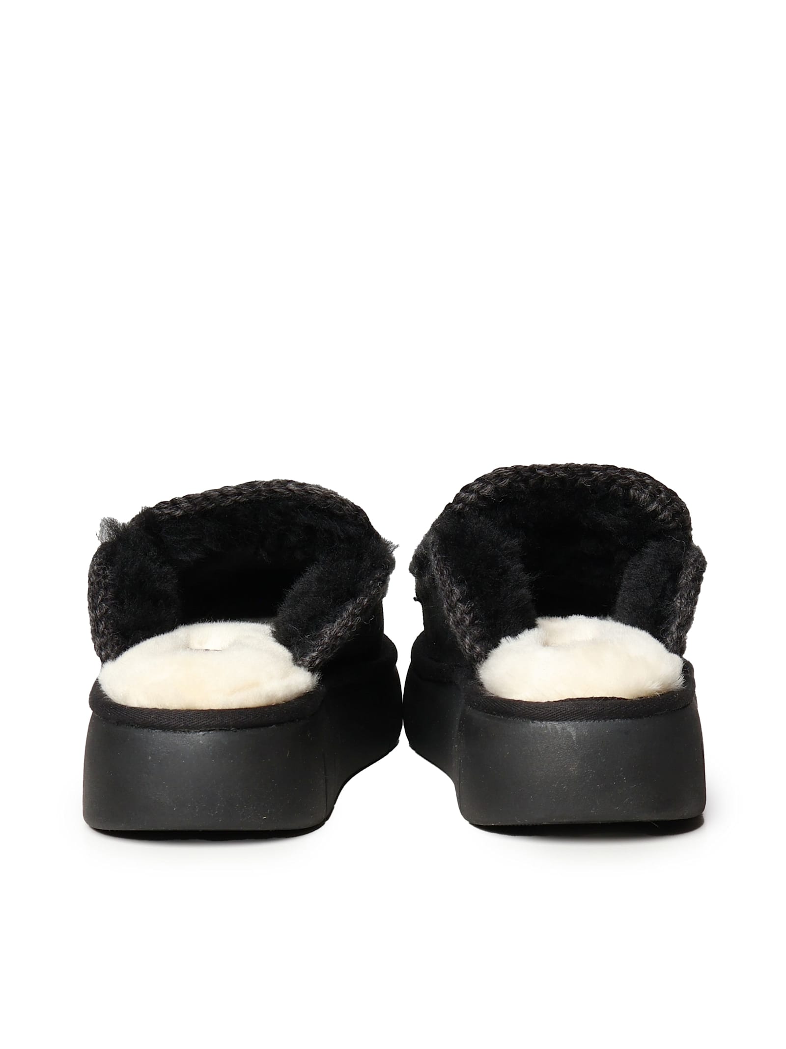 Mou Bounce Clog Mules In Black
