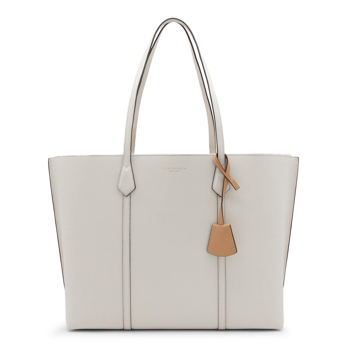 Shop Tory Burch Perry Triple-compartment Tote Bag In White