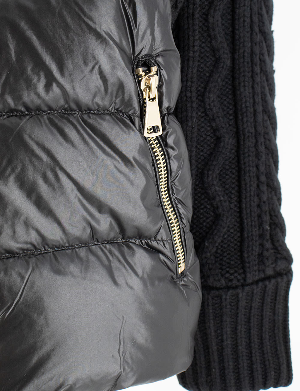 Shop Ermanno Firenze Down Jacket In Nero