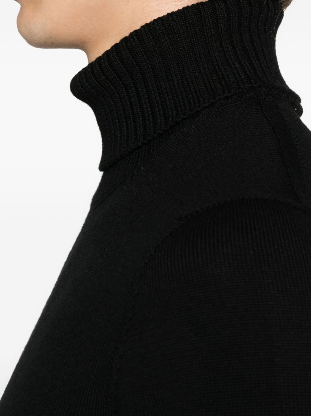 Drumohr Turtleneck Sweater In Black