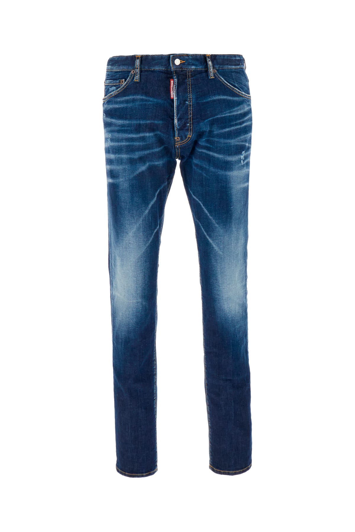 Dsquared2 Dark Blue Stretch Denim Blend Cool Guy Jeans In Black