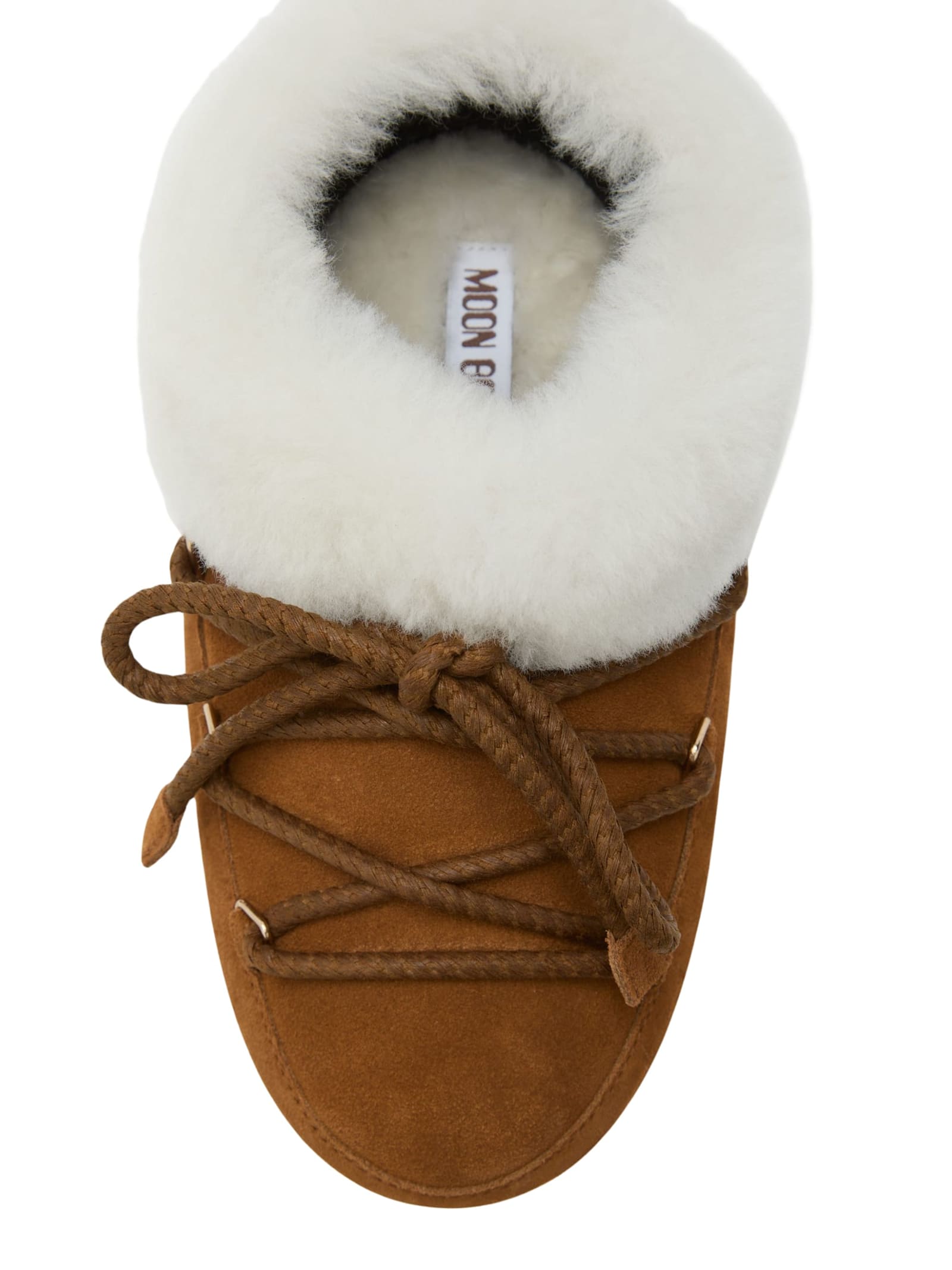 Moon Boot Leather "evx" Mules In Brown