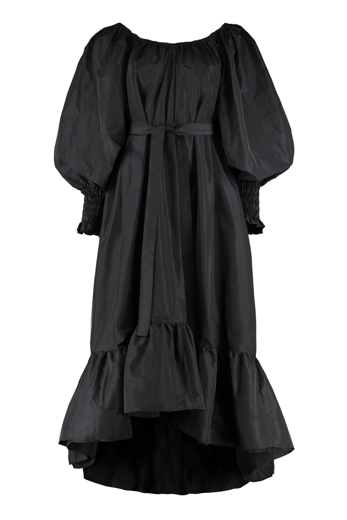 PATOU RUFFLED OFF-THE-SHOULDER DRESS