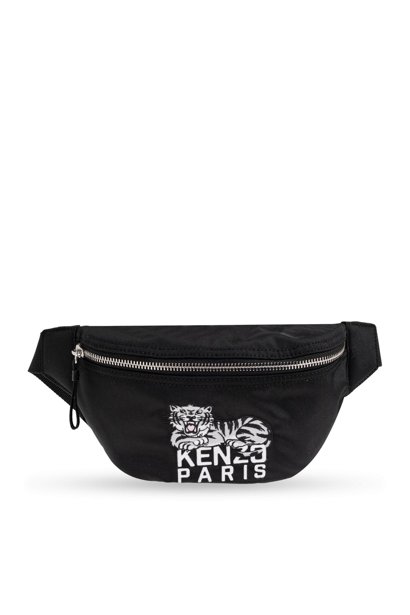 Kenzo Dog Waist Bag In Black